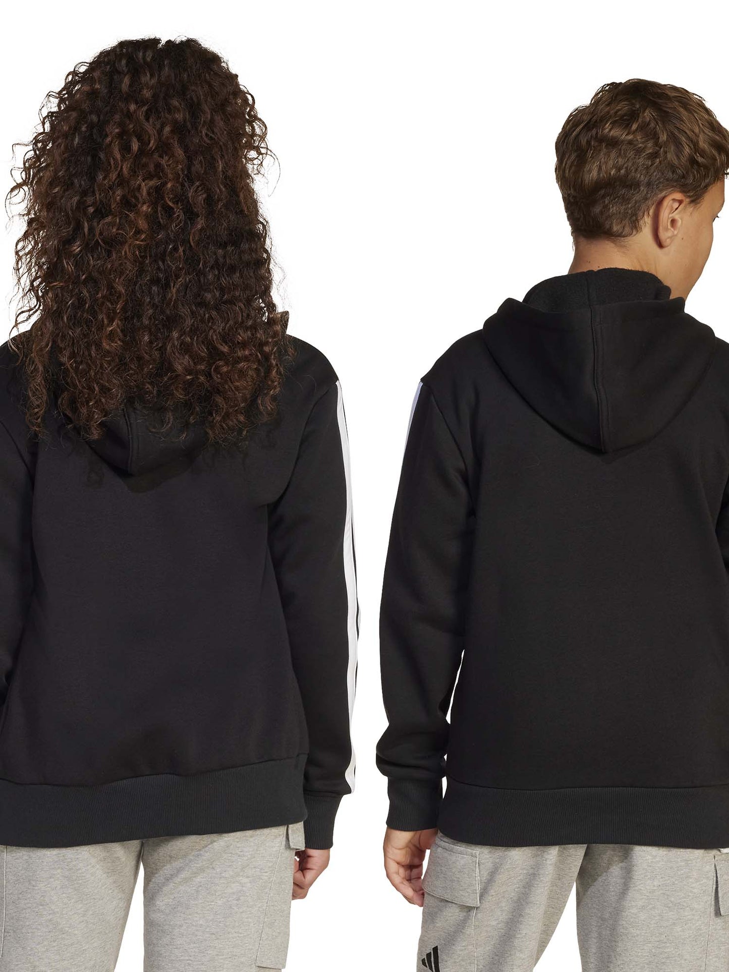 FELPA CON CAPPUCCIO ADIDAS BAMBINI NERO