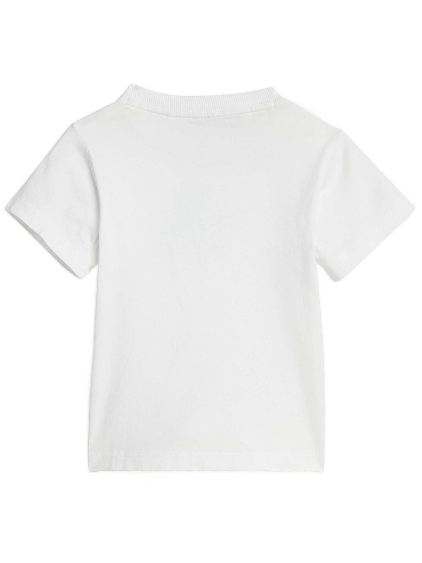 COMPLETO T-SHIRT CON SHORT ADIDAS BAMBINO BIANCO-NERO