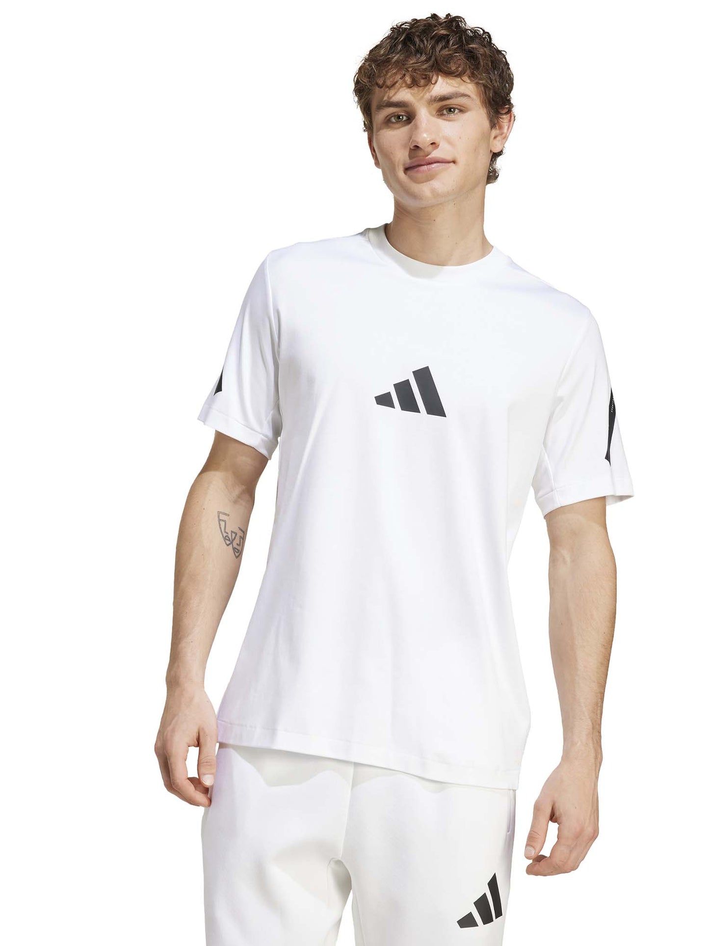 T-SHIRT Z.N.E. ADIDAS DA UOMO BIANCO