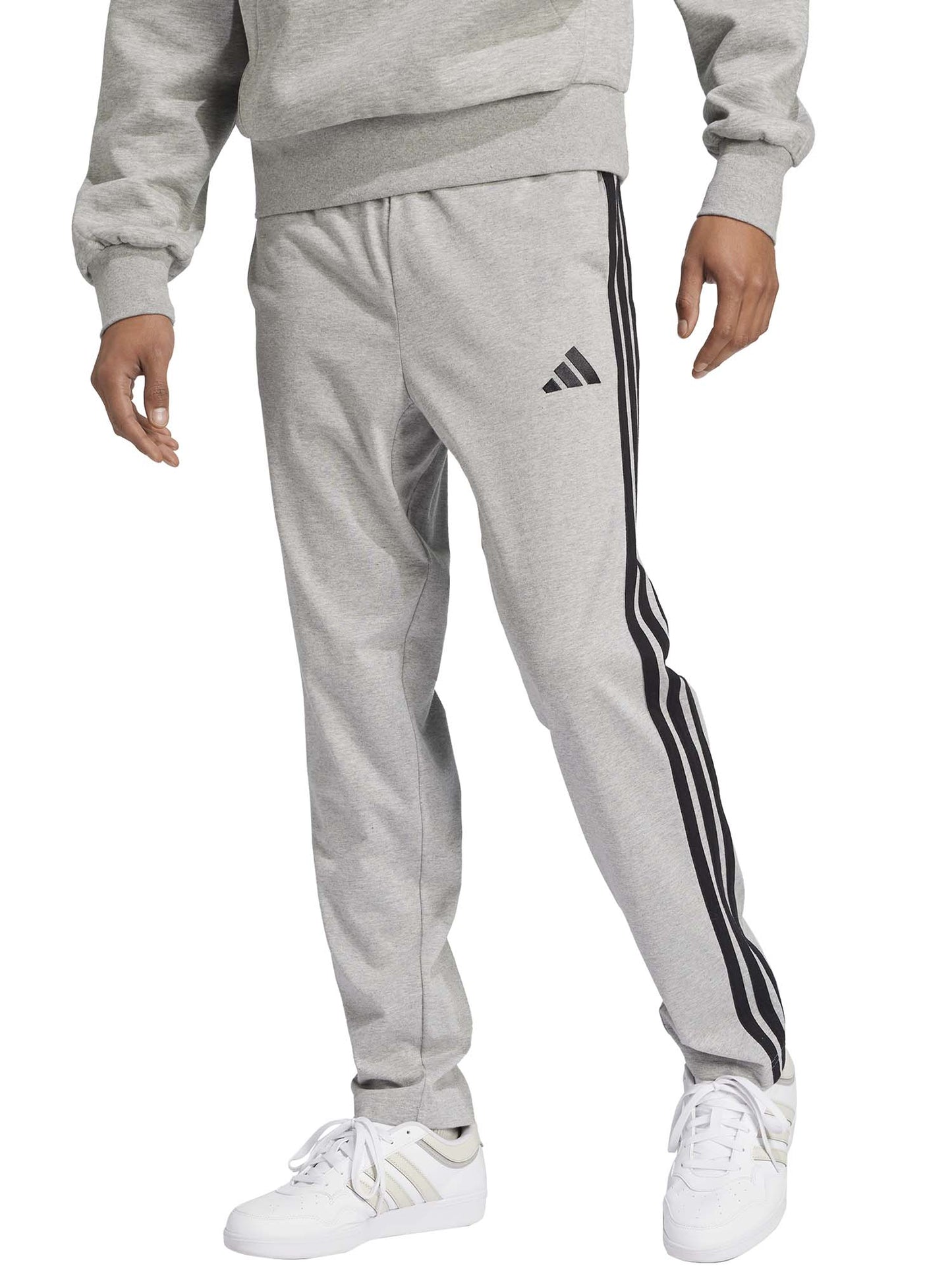 PANTALONE ESSENTIALS IN JERSEY ADIDAS UOMO GRIGIO
