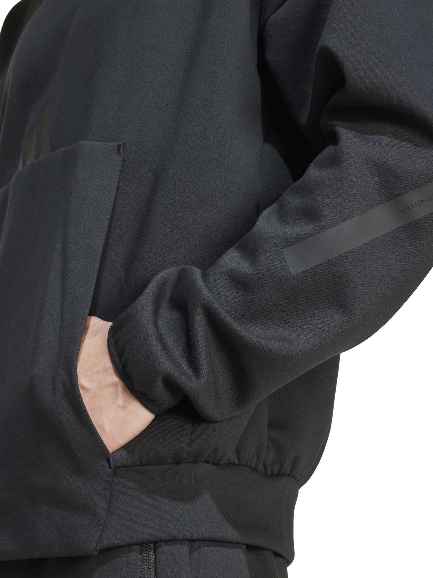 FELPA CON CAPPUCCIO HOODIE Z.N.E. ADIDAS UOMO NERO