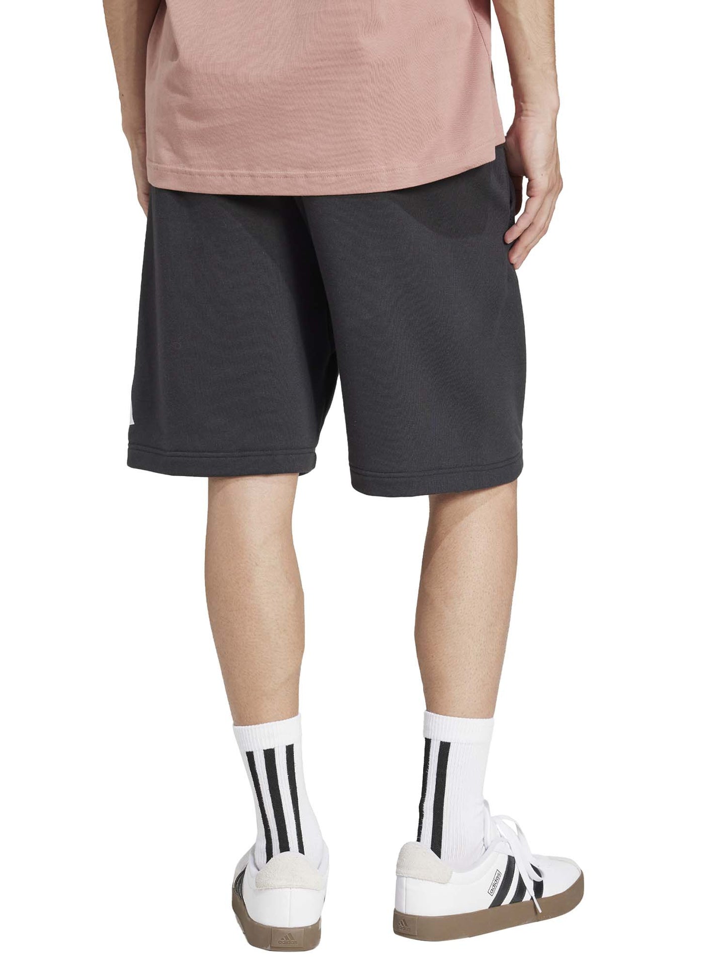 SHORT ESSENTIAL BIG LOGO ADIDAS UOMO NERO