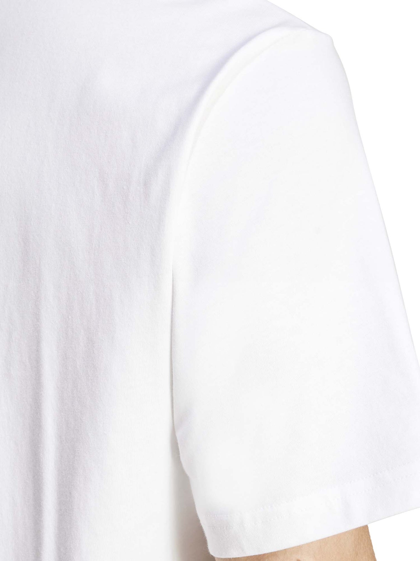 T-SHIRT ESSENTIALS LINEAR ADIDAS UOMO BIANCO