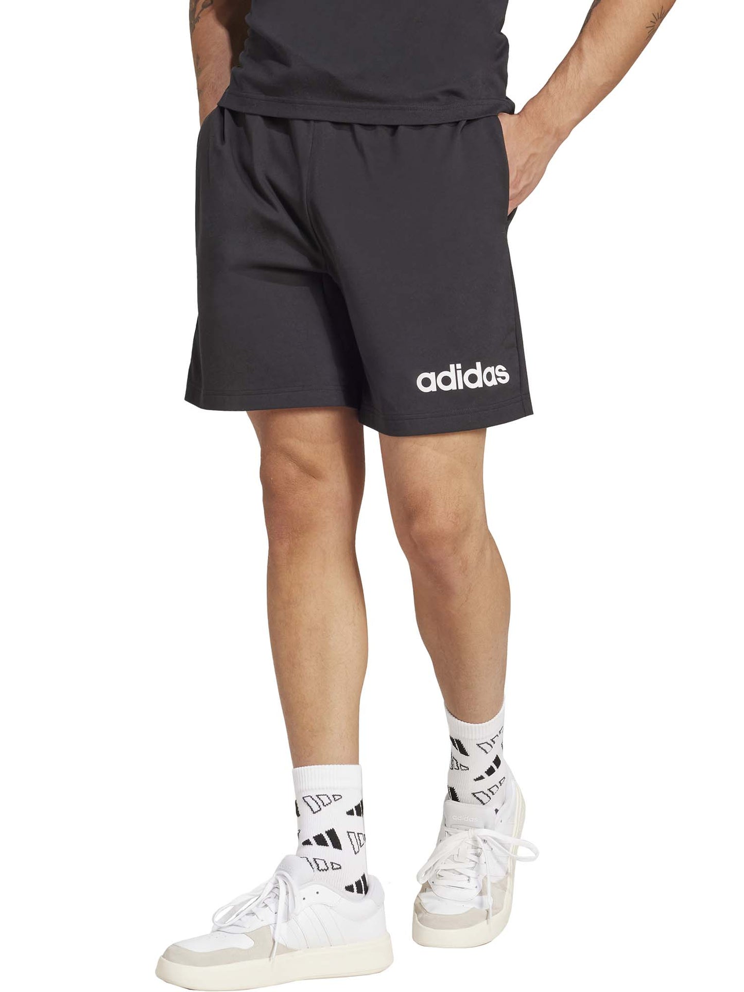 ADIDAS SHORT JERSEY - NERO
