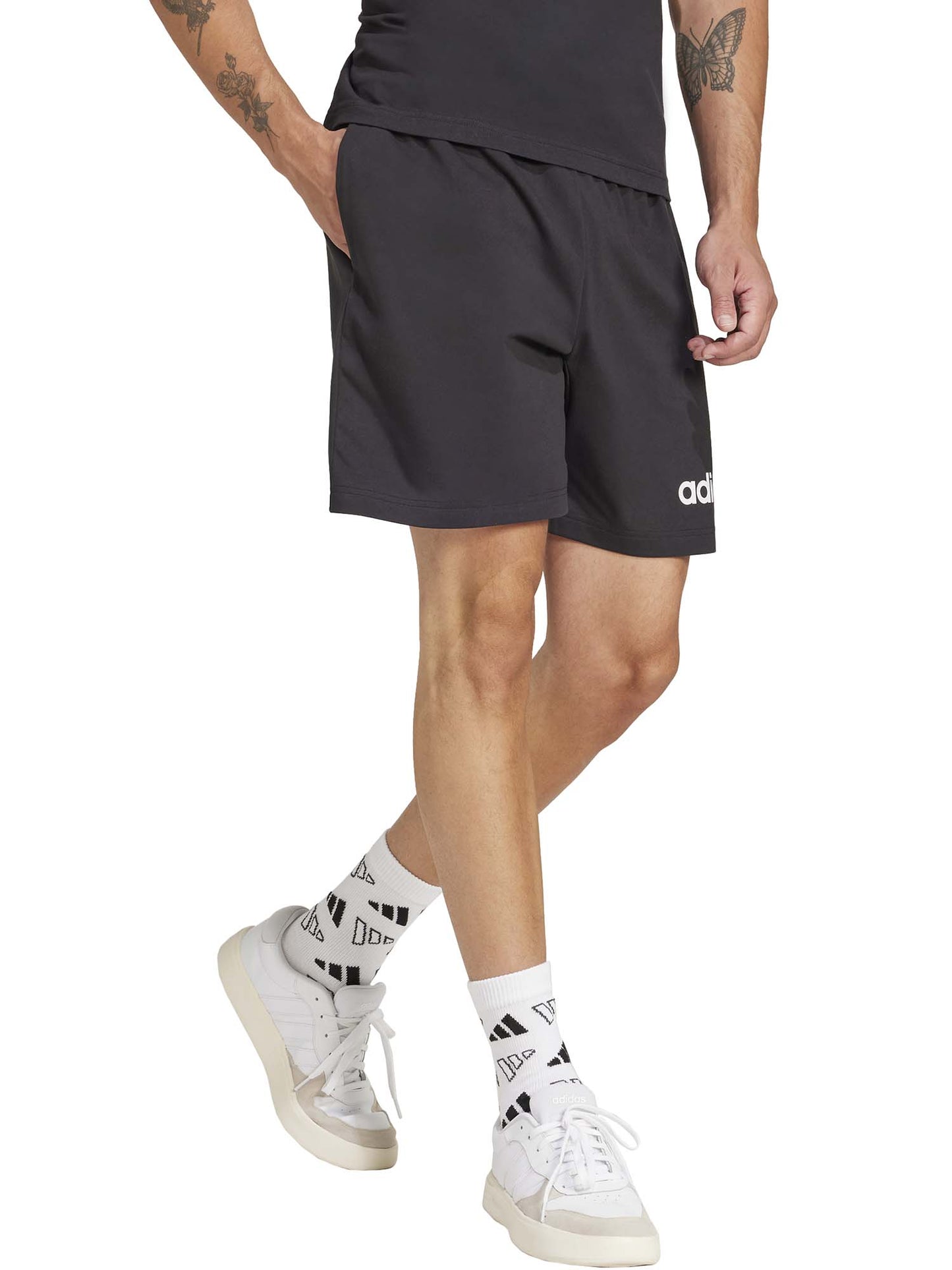 ADIDAS SHORT JERSEY - NERO