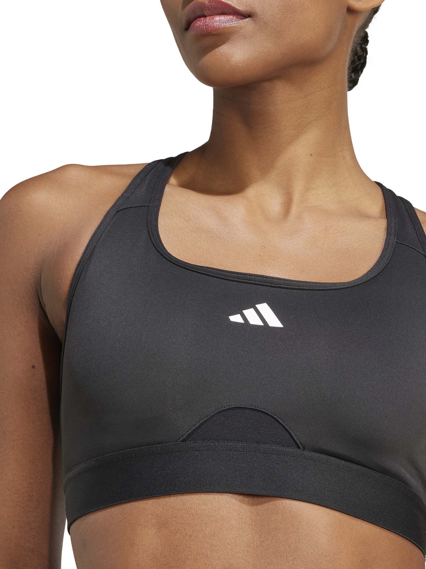 REGGISENO SPORTIVO POWER REACT ADIDAS DONNA NERO