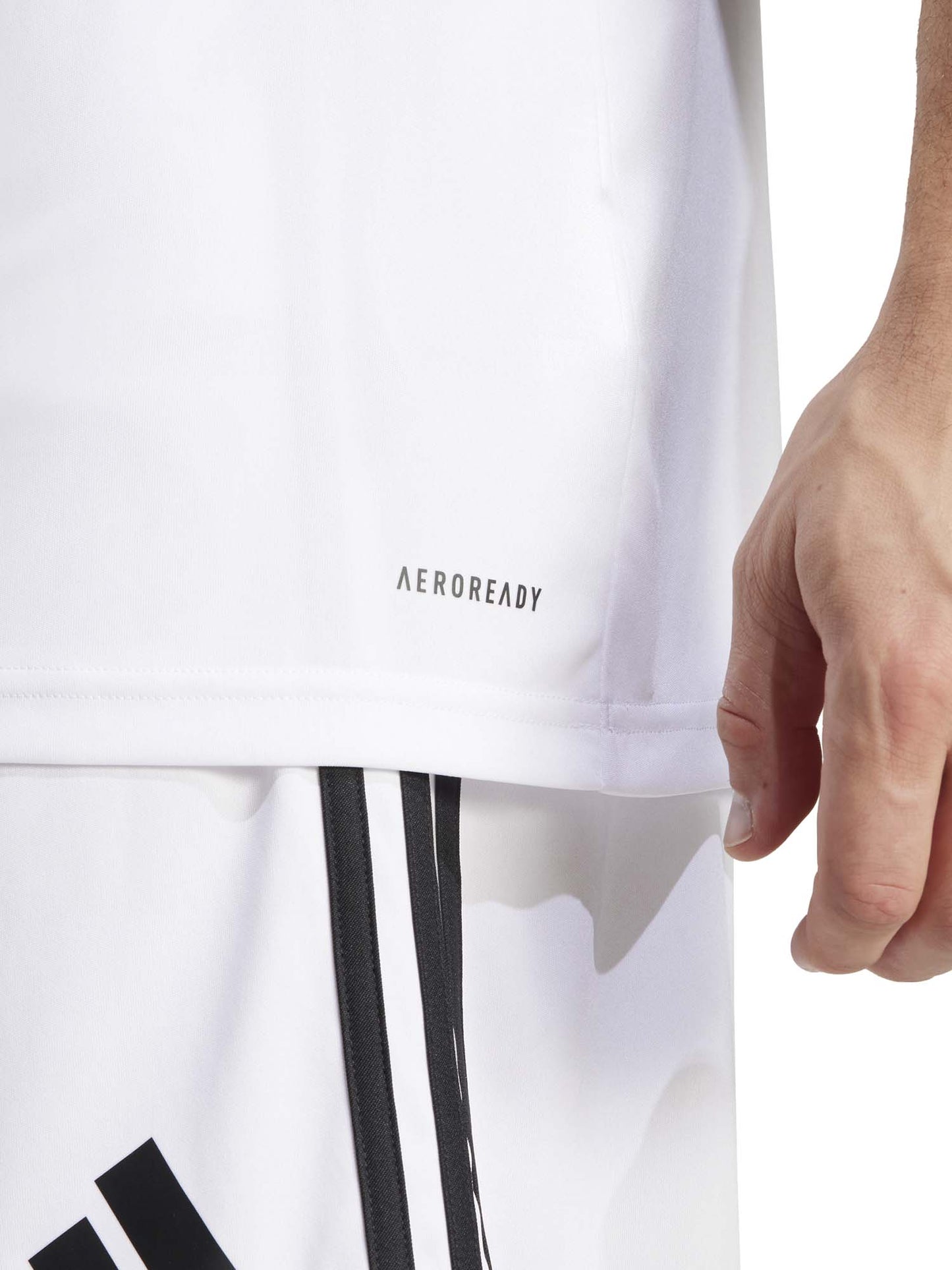 T-SHIRT SQUADRA 25 ADIDAS DA UOMO BIANCO-NERO