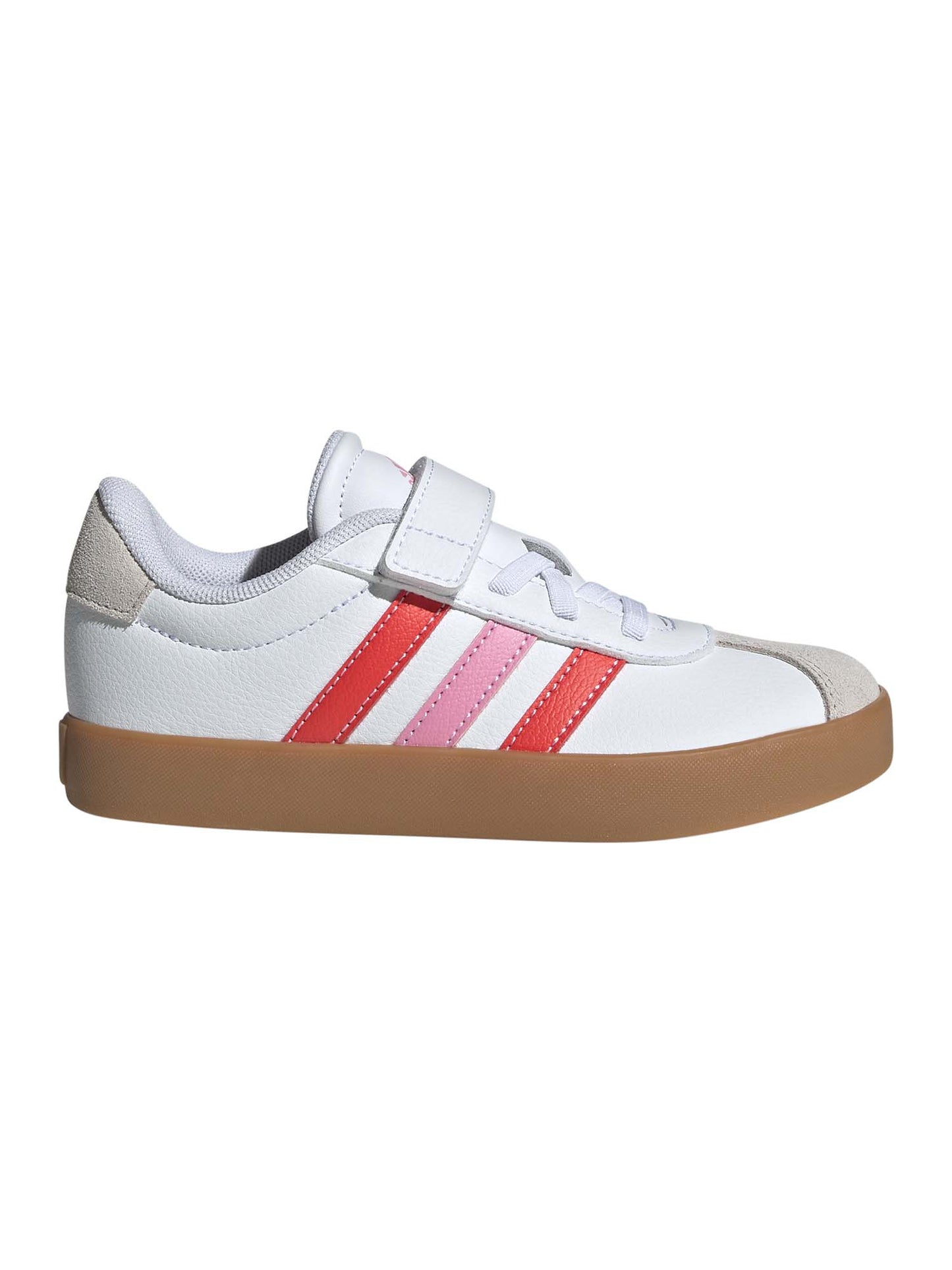 SNEAKERS VL COURT 3.0 ADIDAS BAMBINA BIANCO ROSA