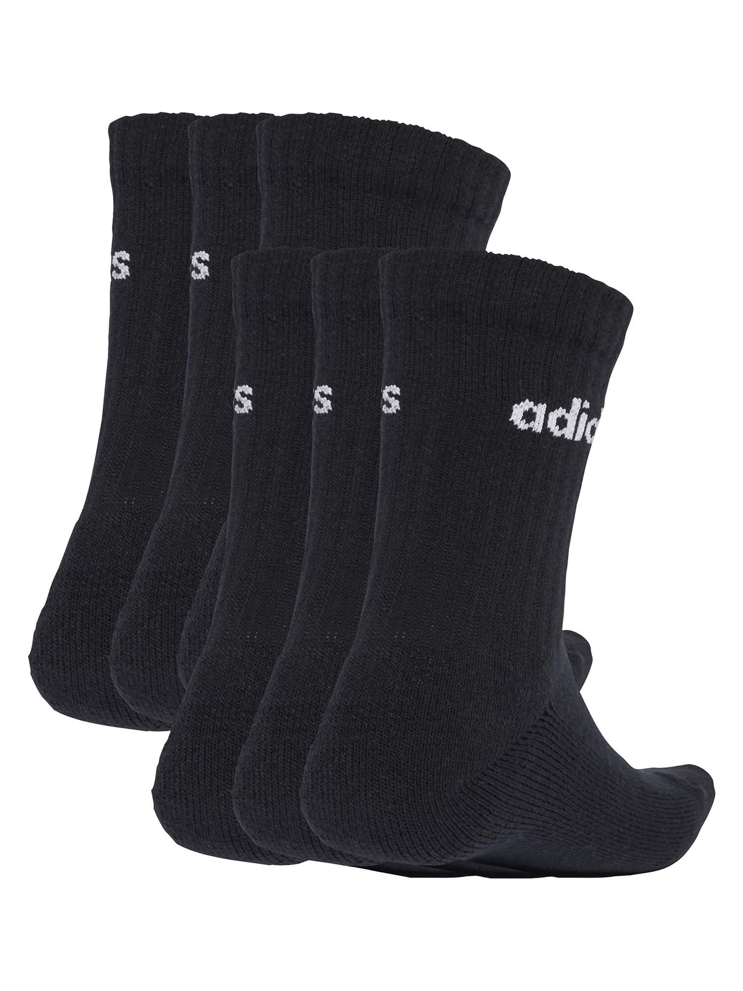 CALZE AMMORTIZZATE 6 PAIA ADIDAS UNISEX NERO