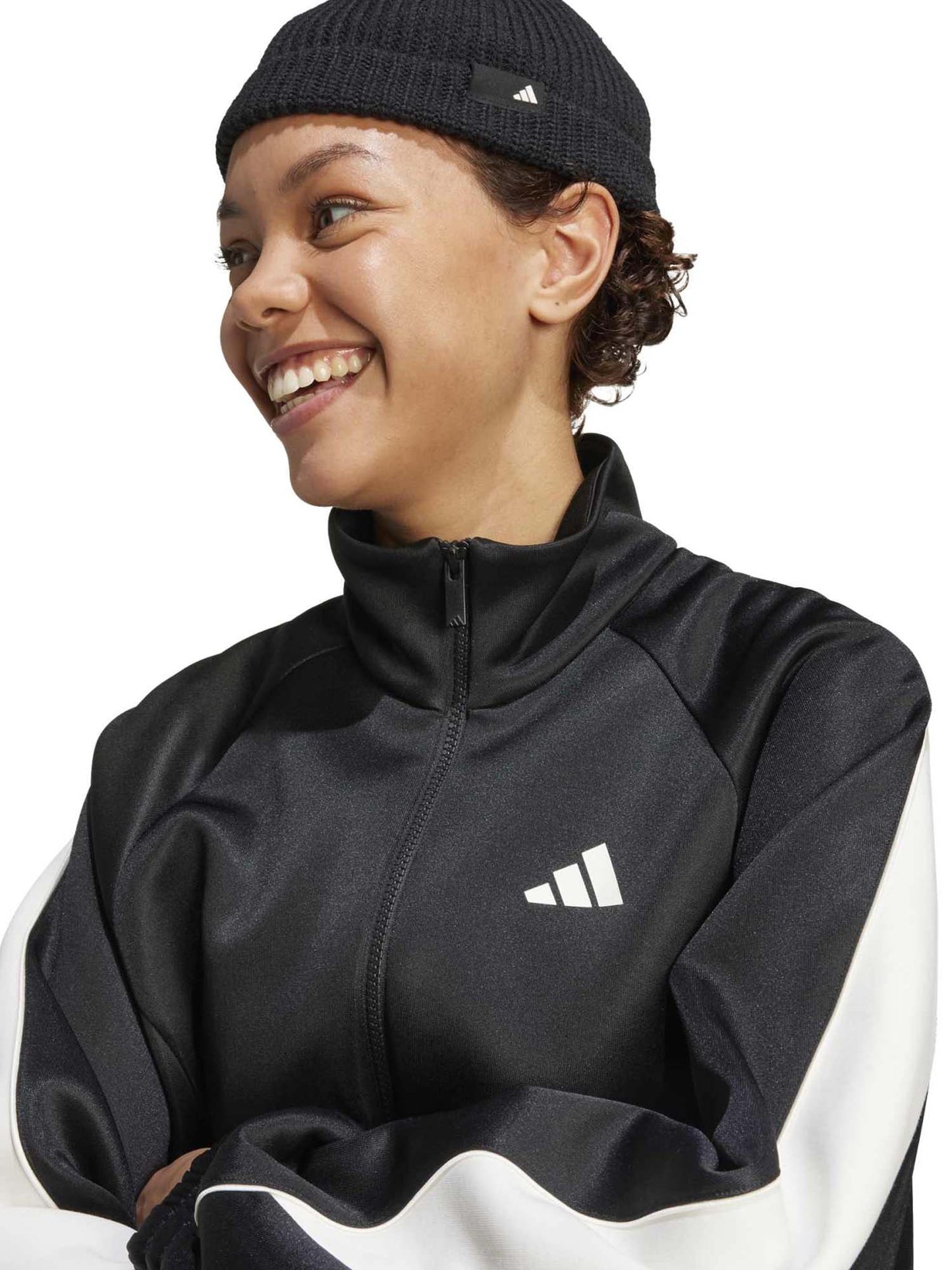 Adidas Stadium Tracktop, felpa da donna nera