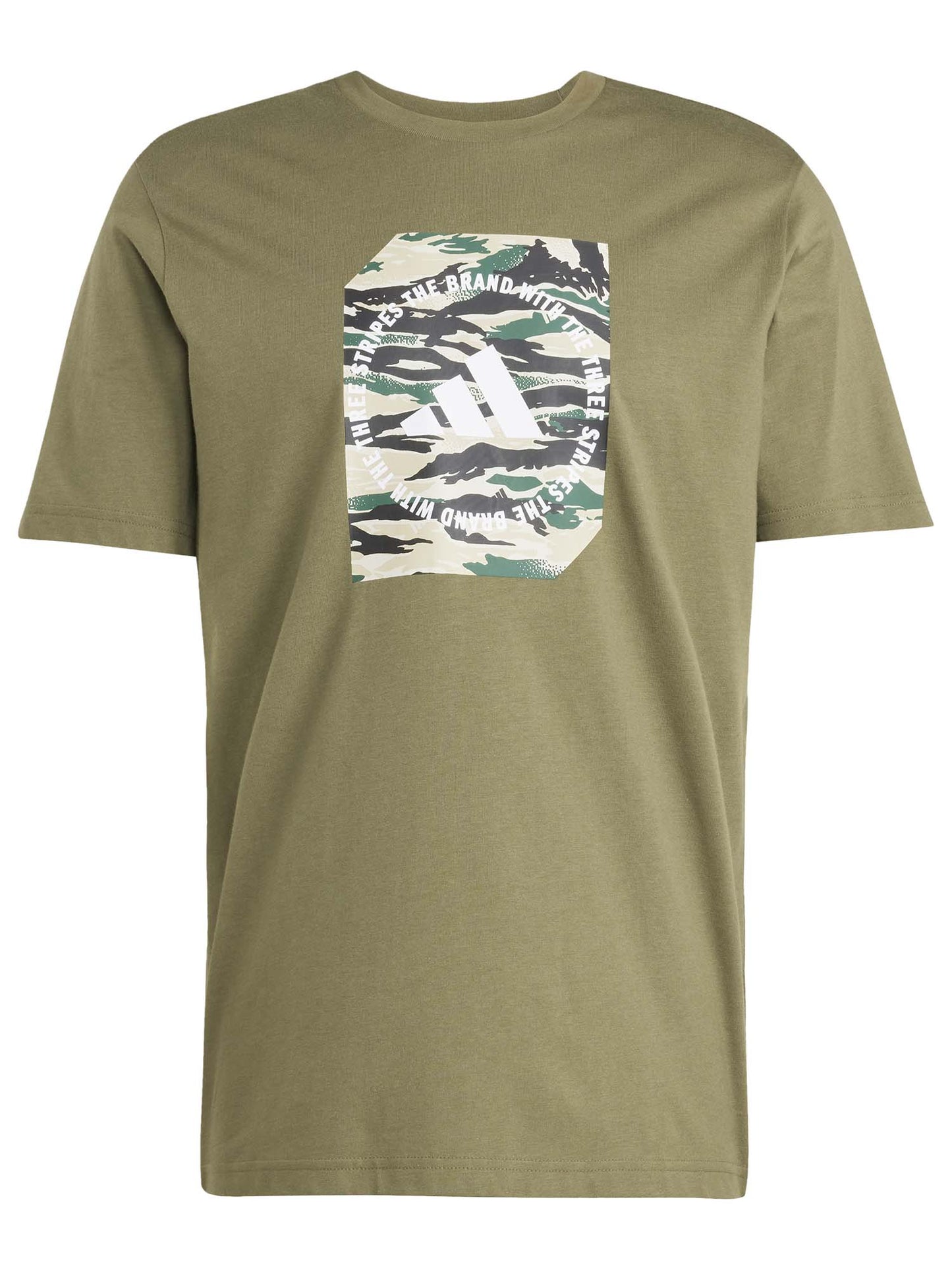 T-SHIRT CODES GRAPHIC ADIDAS UOMO VERDE MILITARE