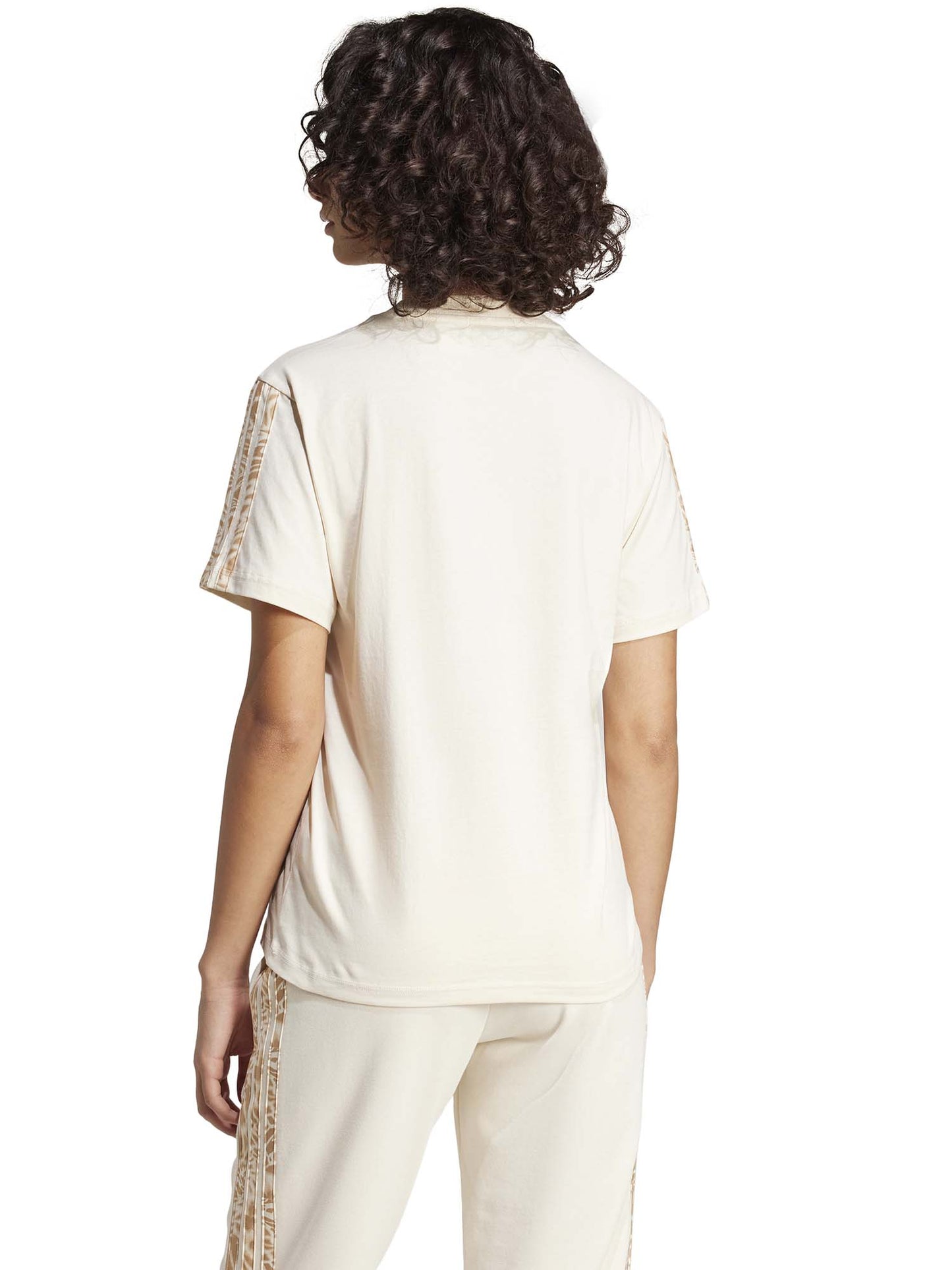 T-SHIRT SENSATIONALS ANIMAL ADIDAS DONNA BEIGE