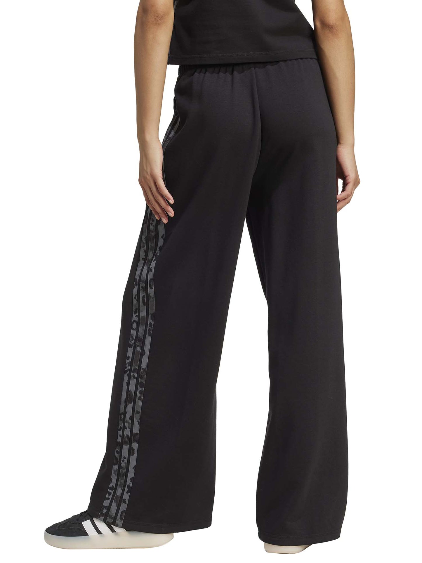 PANTALONE STAMPA ANIMALIER ADIDAS DA DONNA NERO