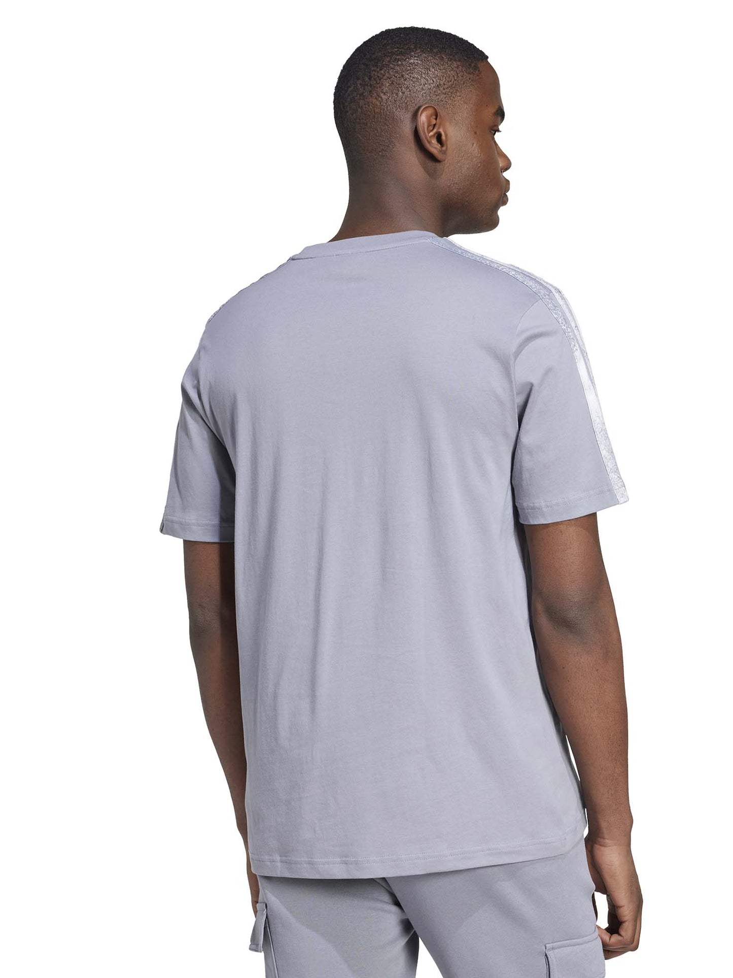 T-SHIRT COLOURBLOCK ADIDAS UOMO ANTRACITE