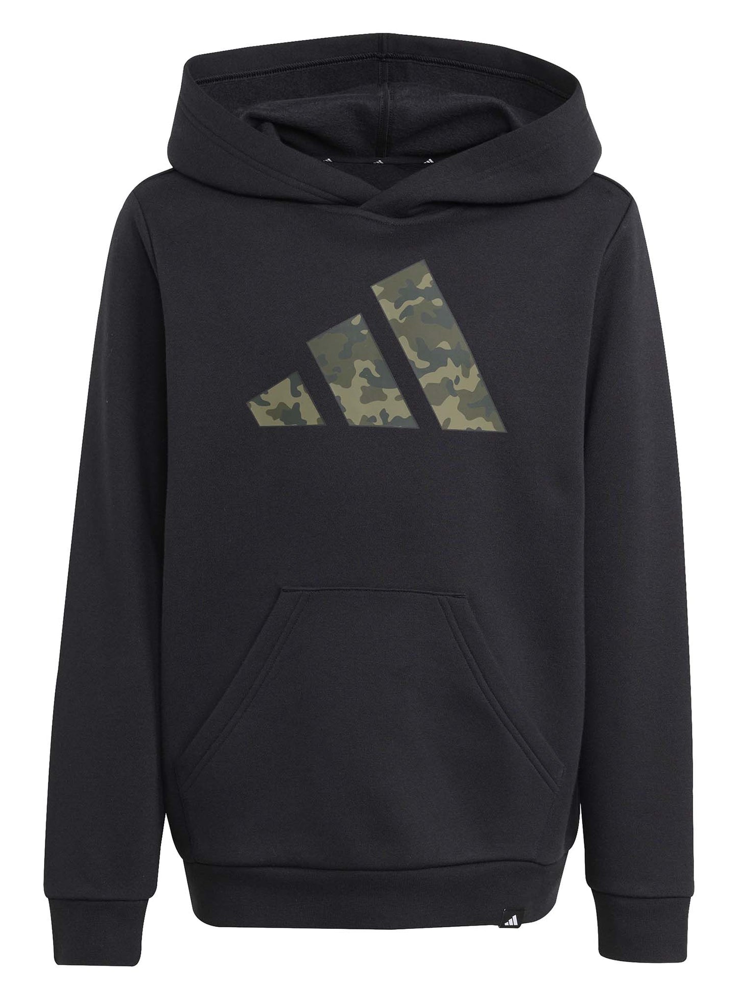 FELPA CON CAPPUCCIO CON GRAFICA MIMETICA ADIDAS BAMBINI NERO