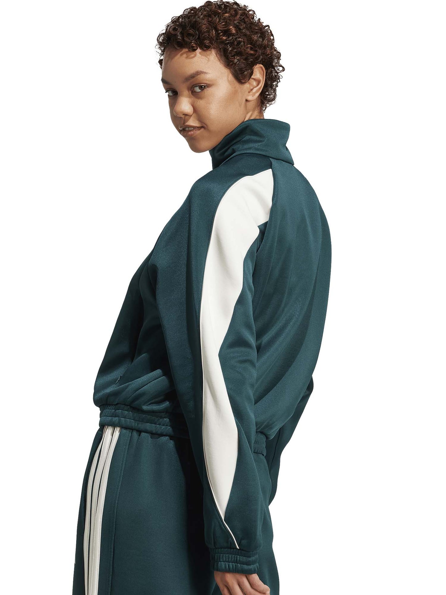 FELPA CON ZIP STADIUM ADIDAS DONNA VERDONE