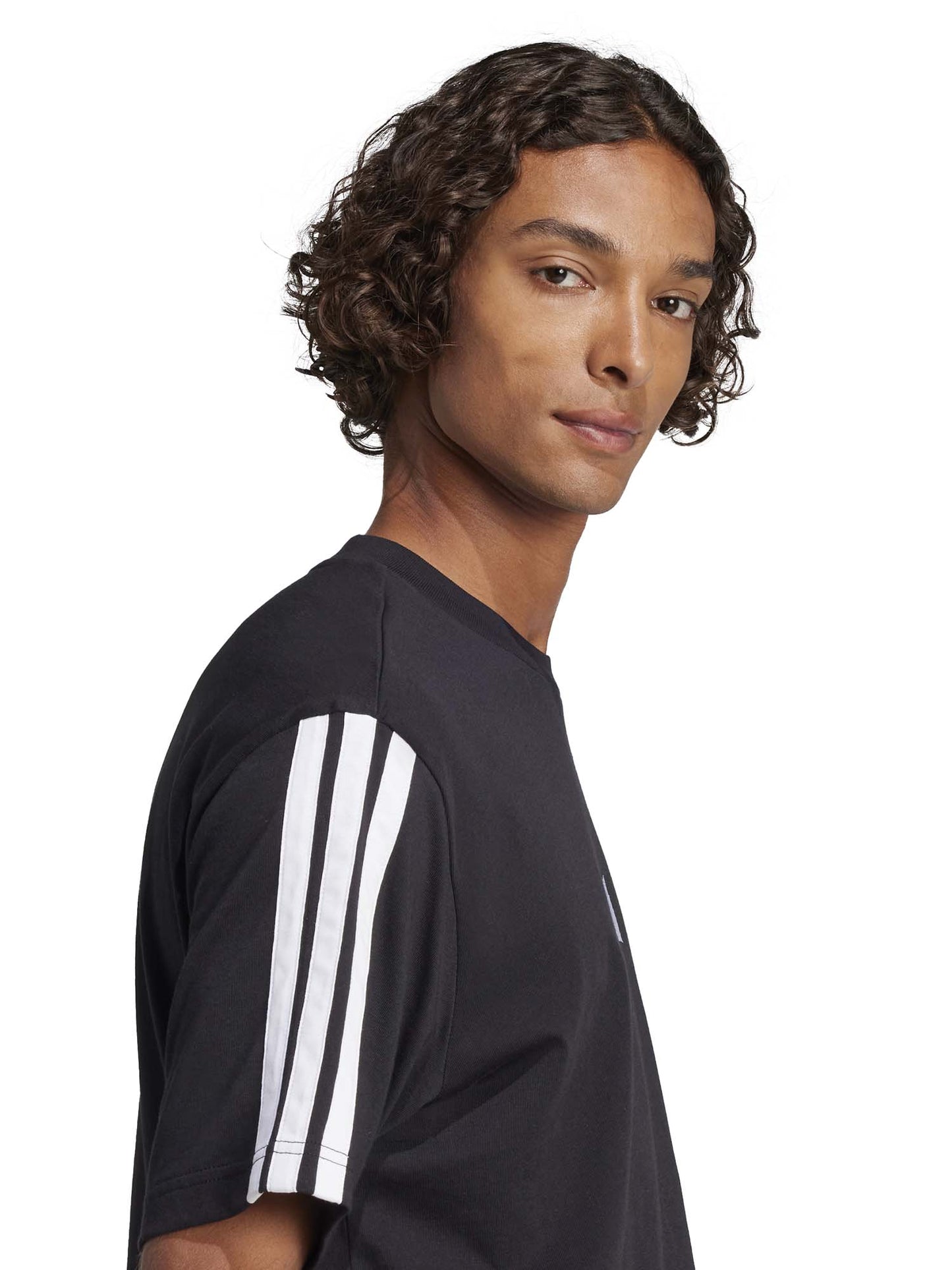 T-SHIRT ESSENTIALS ADIDAS UOMO NERO BIANCO