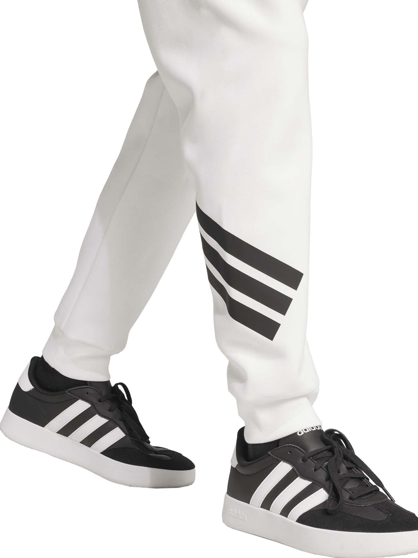 Pantaloni sportivi Adidas Future Icons 3-Stripes da uomo bianchi