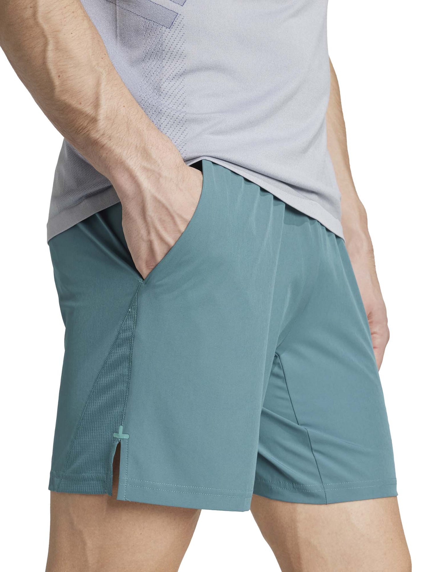 SHORT TRAINING ADIDAS DA UOMO VERDE