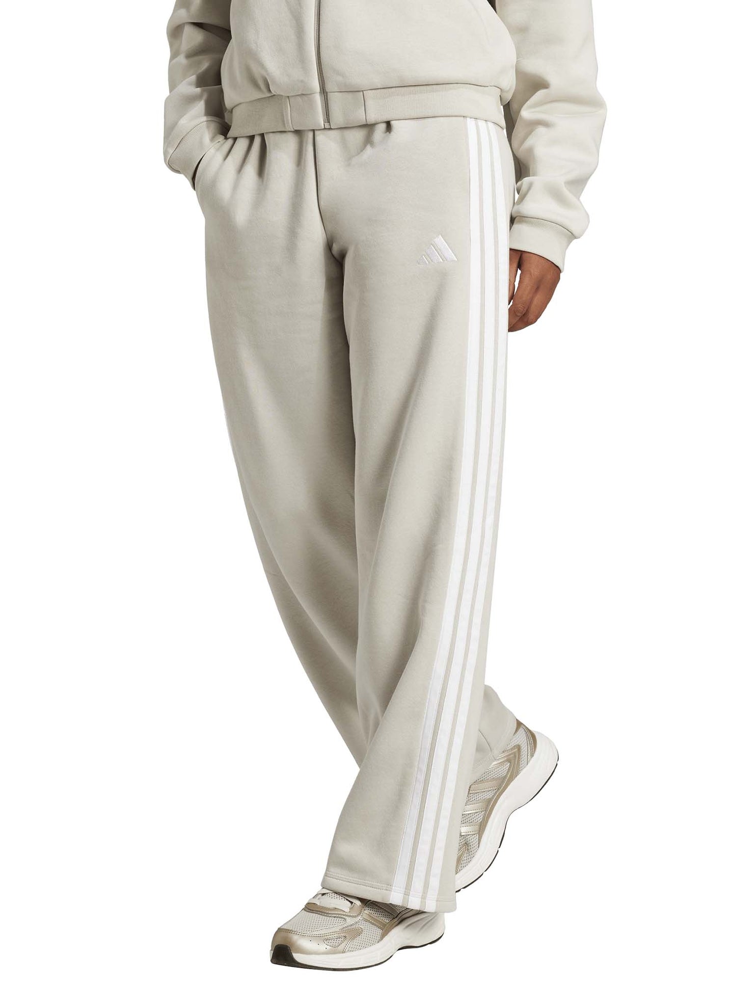 PANTALONE ESSENTIALS 3-STRIPES ADIDAS DA DONNA SABBIA
