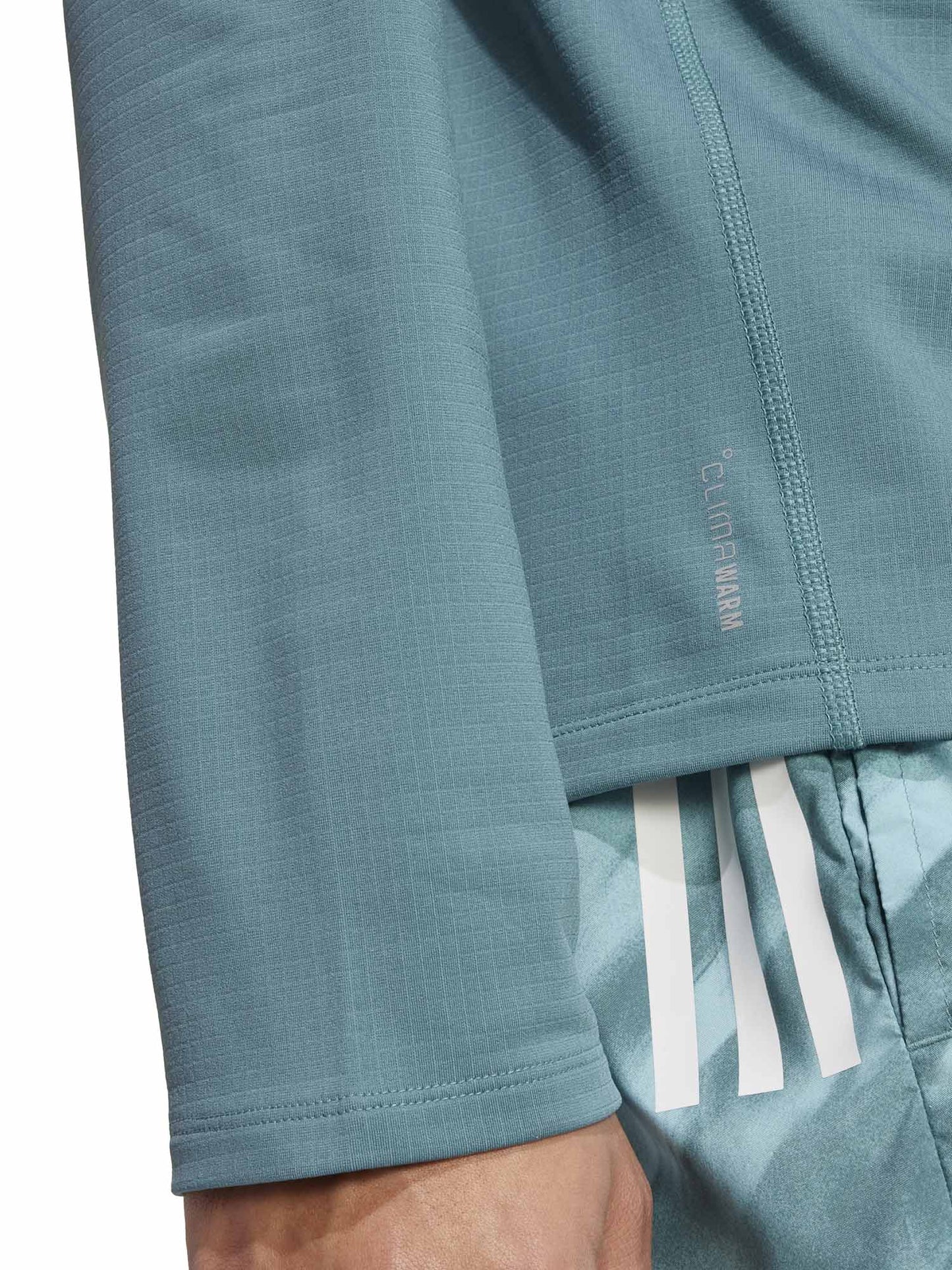 MAGLIA RUNNING CON CAPPUCCIO ADIDAS DA UOMO VERDE