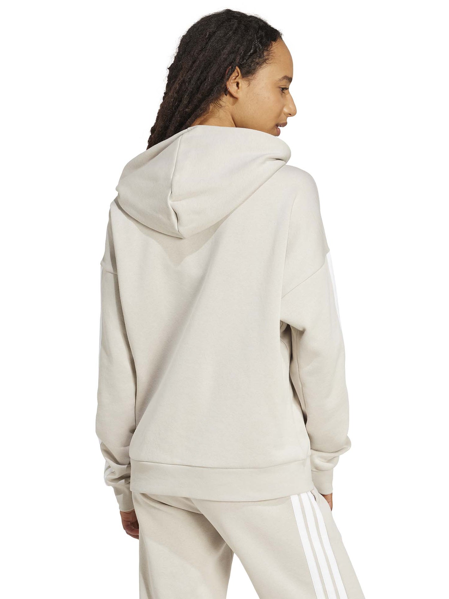 FELPA CON CAPPUCCIO ESSENTIALS ADIDAS DA DONNA SABBIA