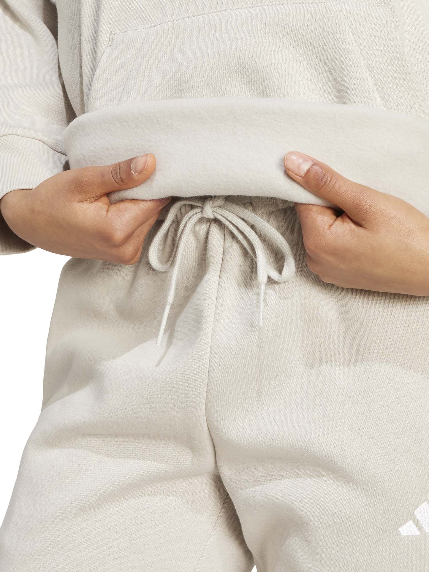 FELPA CON CAPPUCCIO ESSENTIALS ADIDAS DA DONNA SABBIA