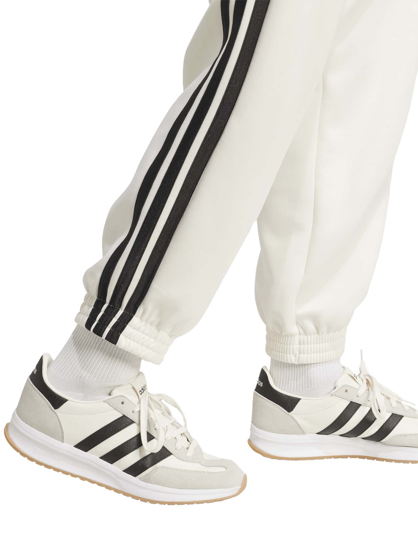 PANTALONI DA ALLENAMENTO STADIUM ADIDAS UOMO BIANCO NERO