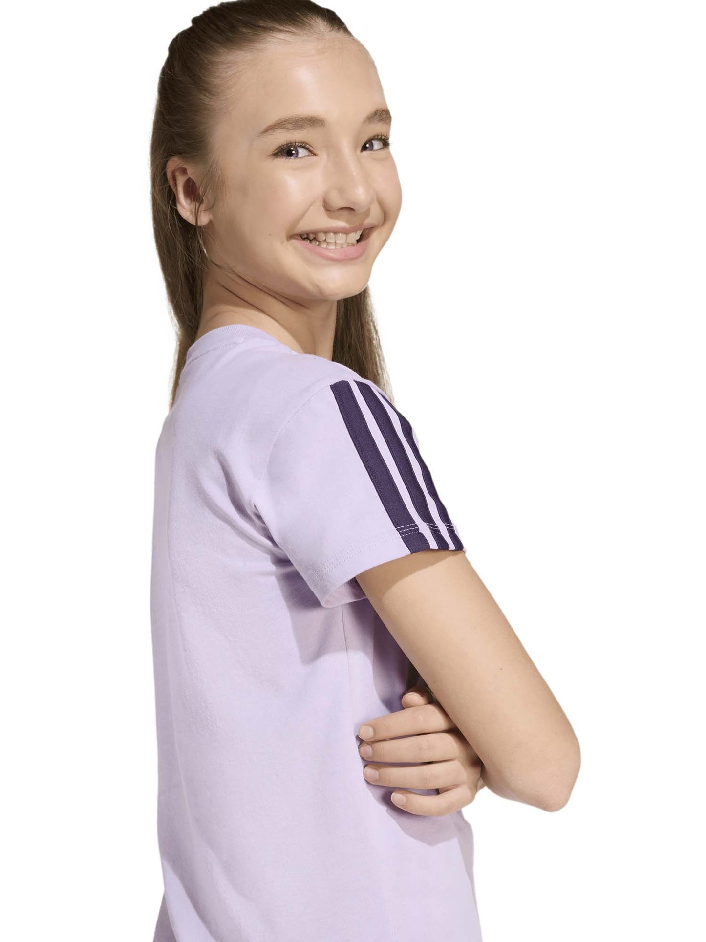 T-SHIRT ESSENTIALS ADIDAS DA BAMBINA LILLA