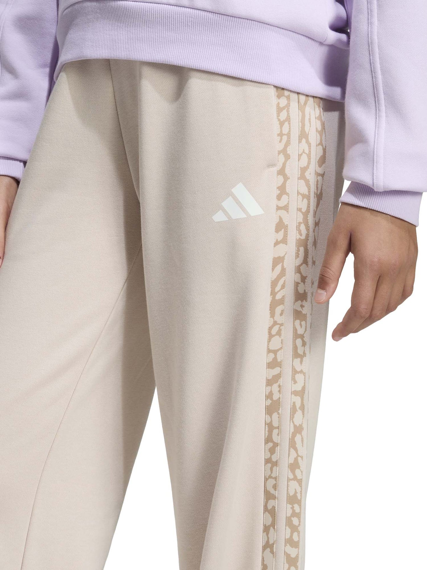 PANTALONE BEIGE ADIDAS 3STRIPES ANIMALIER DA BAMBINA
