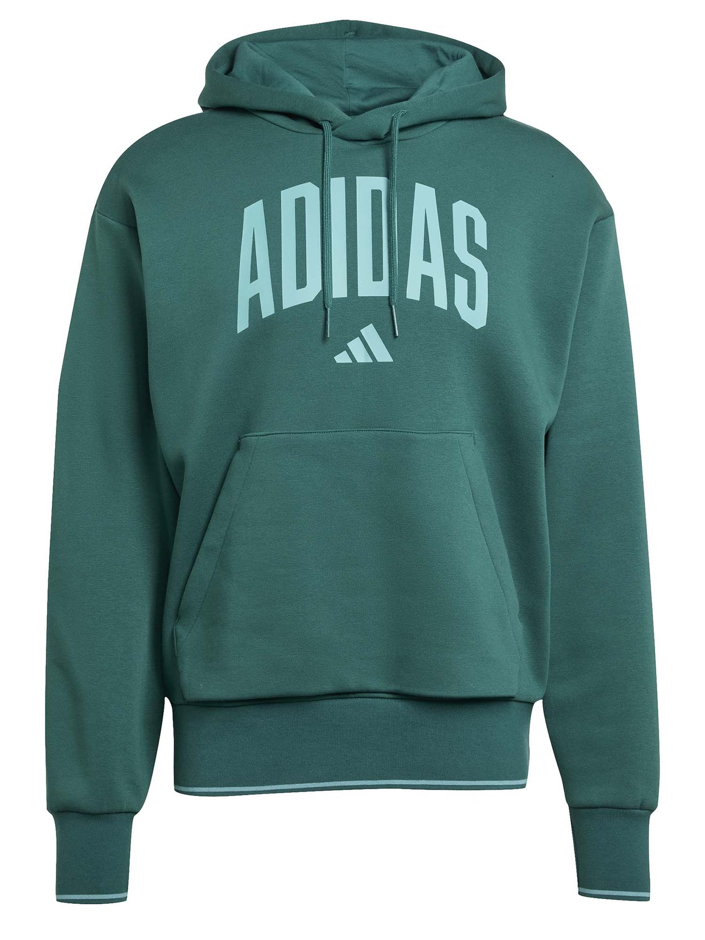 FELPA CON CAPPUCCIO COLLEGIATE ADIDAS UOMO VERDONE