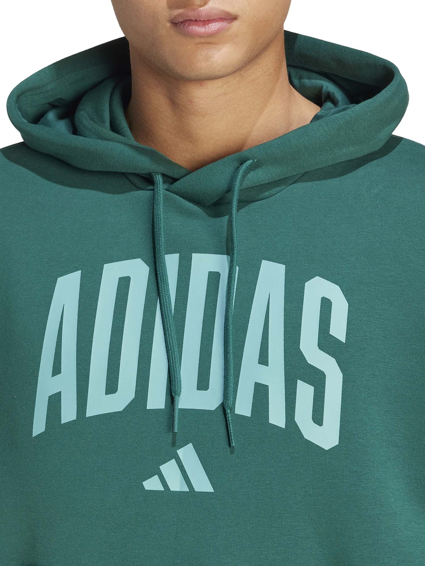 FELPA CON CAPPUCCIO COLLEGIATE ADIDAS UOMO VERDONE