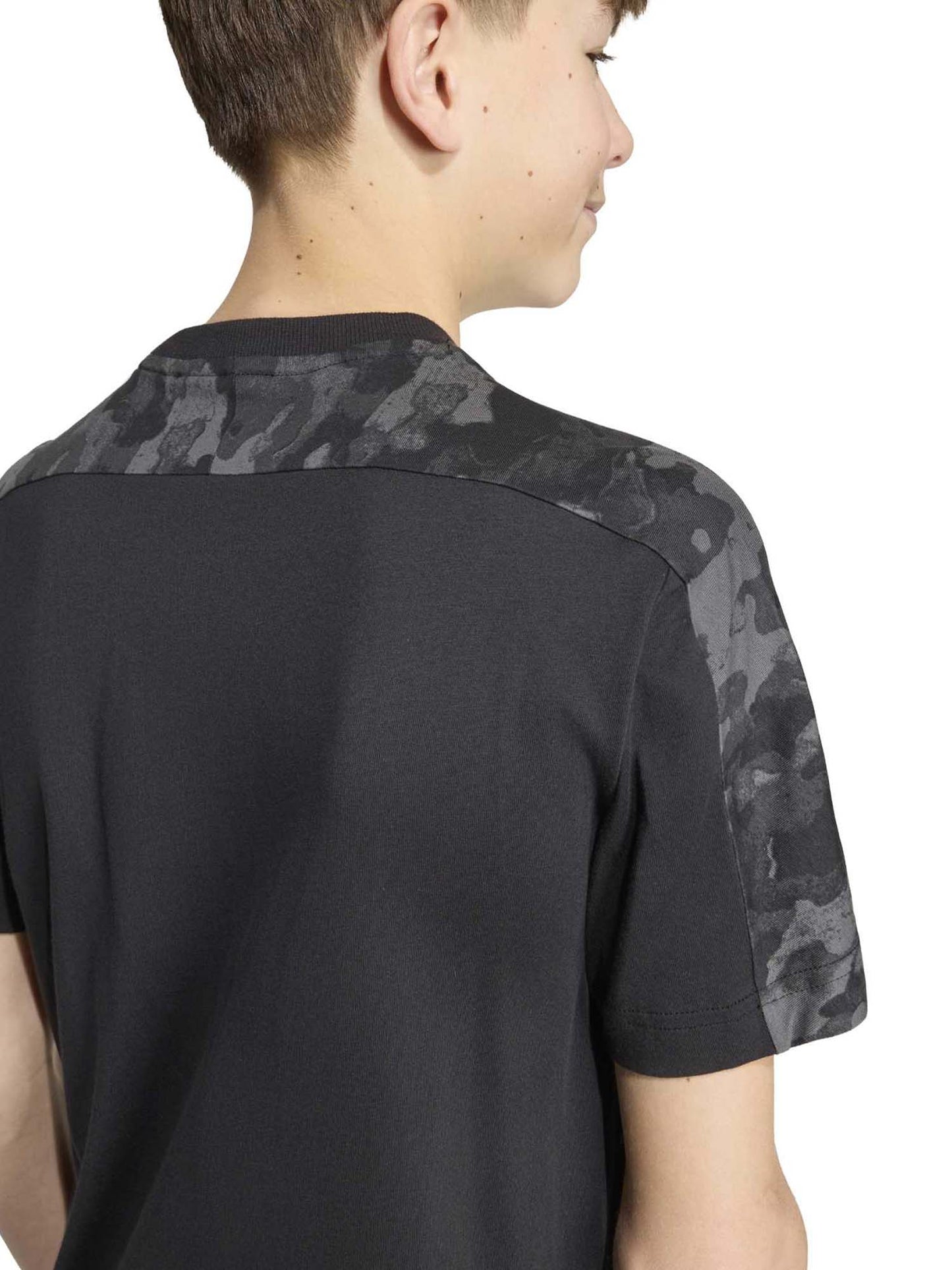 Adidas B. Tee Camo, maglia maniche lunghe Unisex bambino nera
