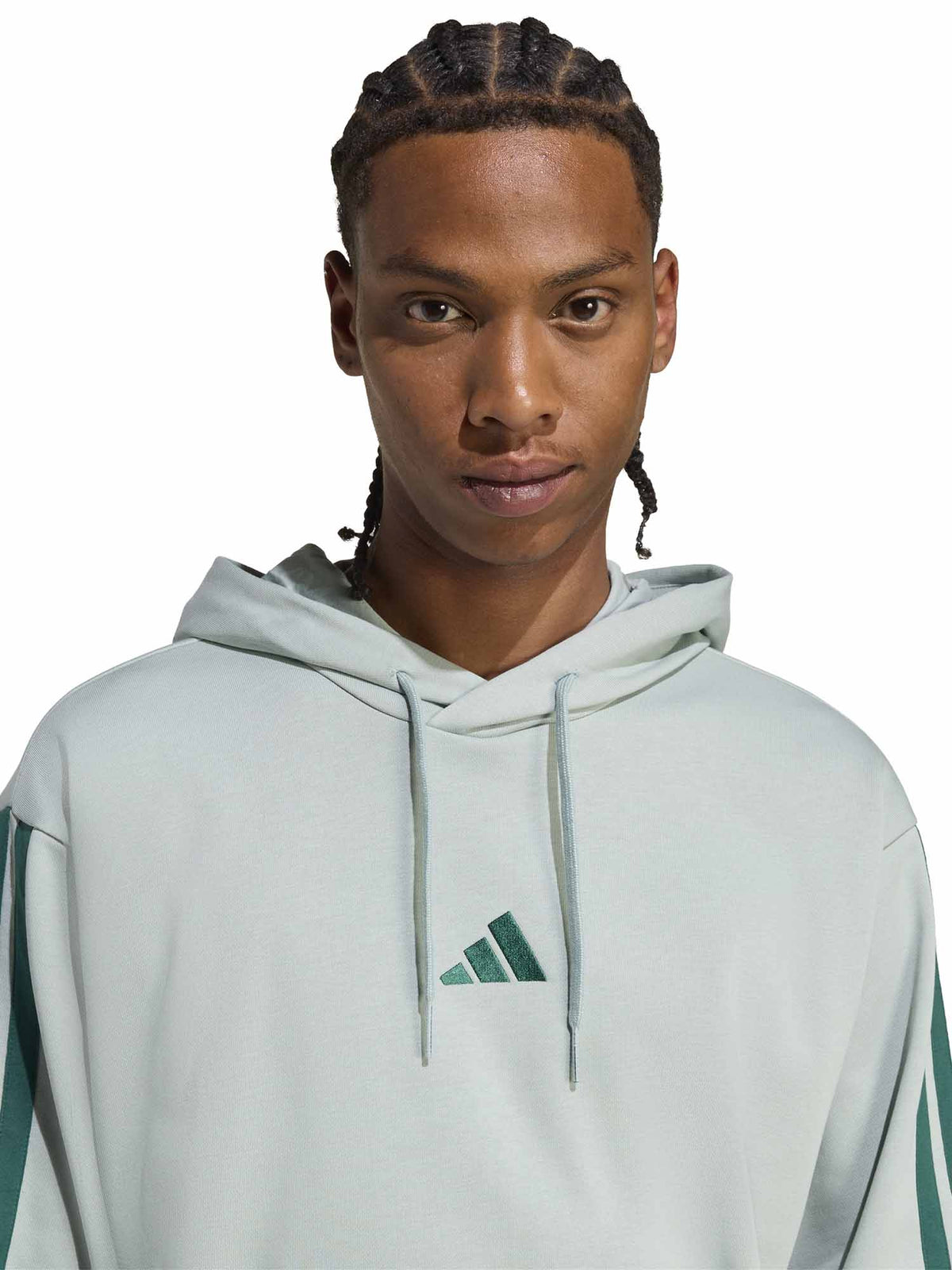 Adidas felpa capucci da uomo salvia