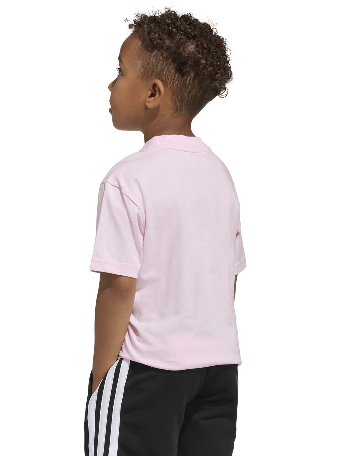 Adidas KD6001 Pink, t-shirt a maniche lunghe unisex bambino rosa