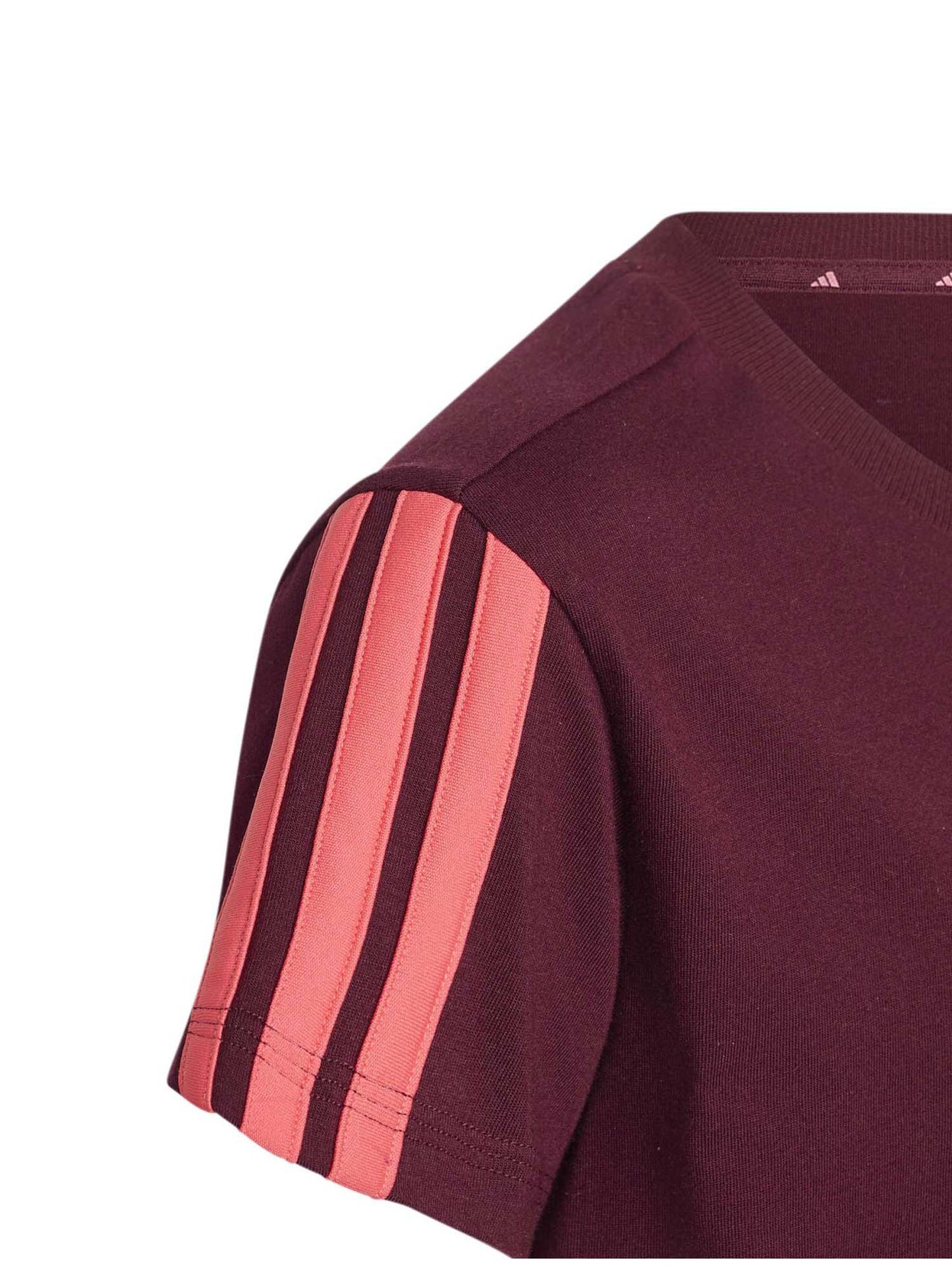 Adidas G. Tee Essent, t-shirt a maniche lunghe Unisex bambino bordeaux