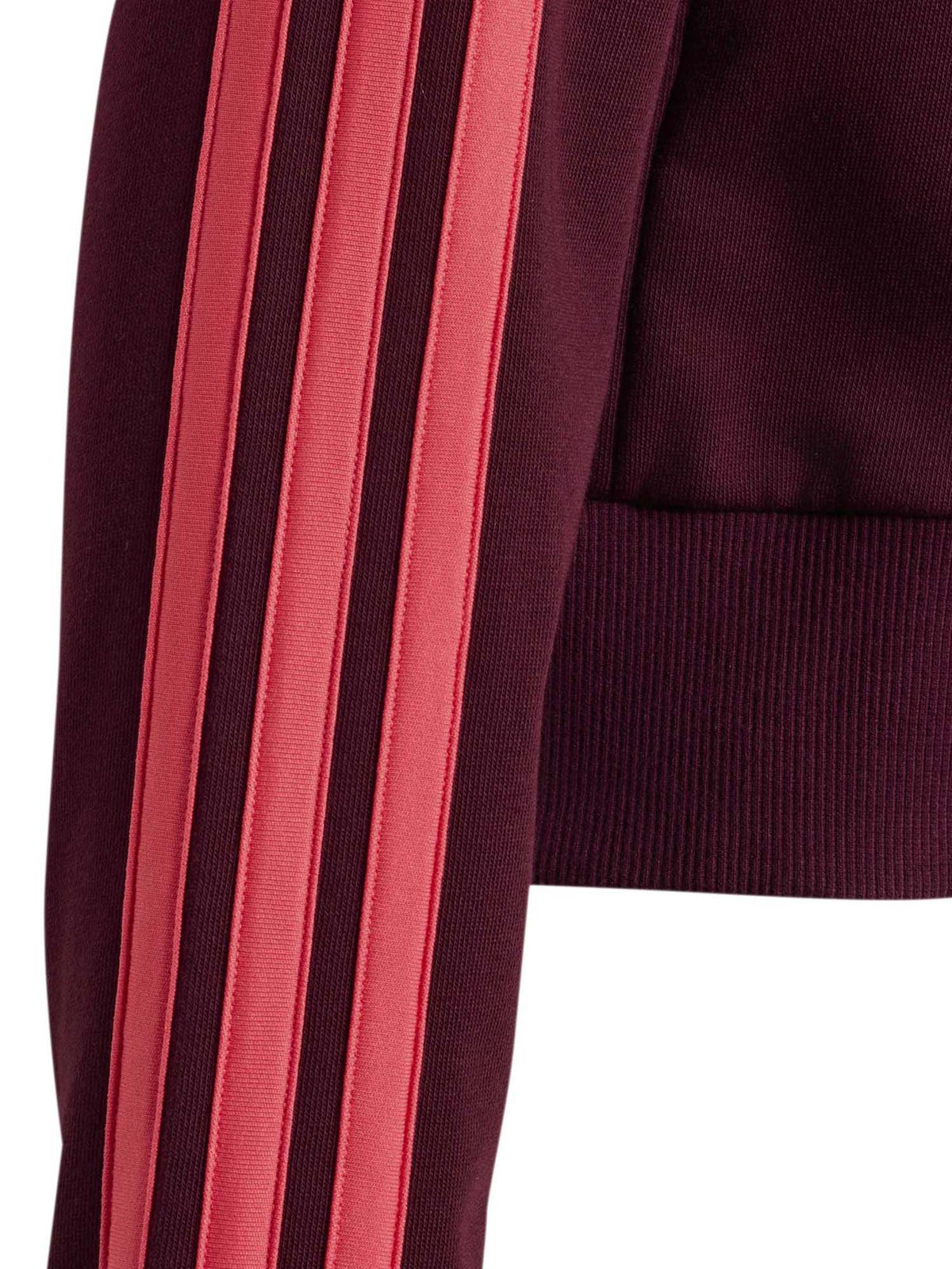 Adidas KT3372 Maroo, felpa unisex bambino bordeaux