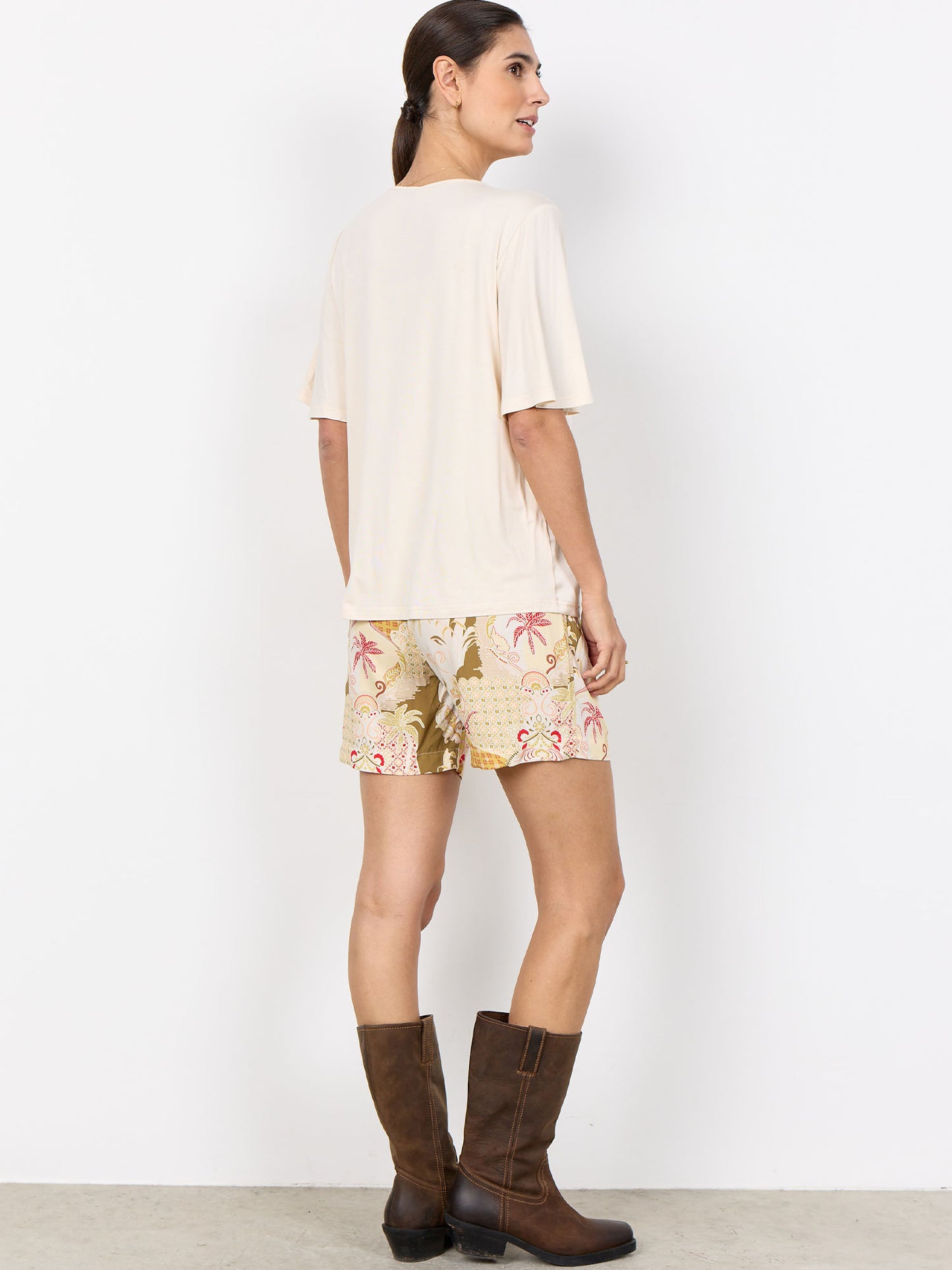 T-shirt beige da donna adulto Soyaconcept per ogni occasione