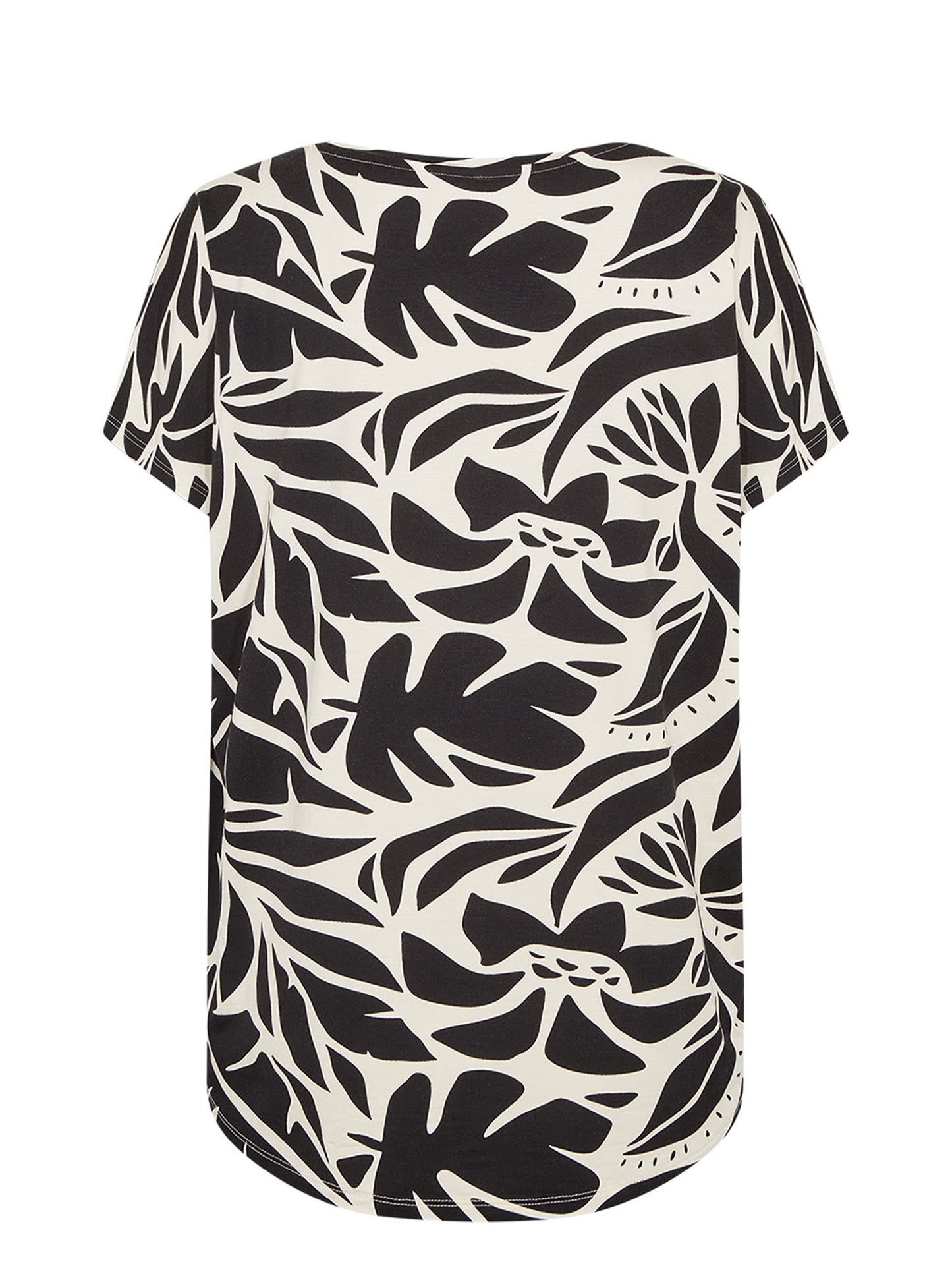 Soyaconcept Marica AOP, t-shirt a maniche corte da donna nera
