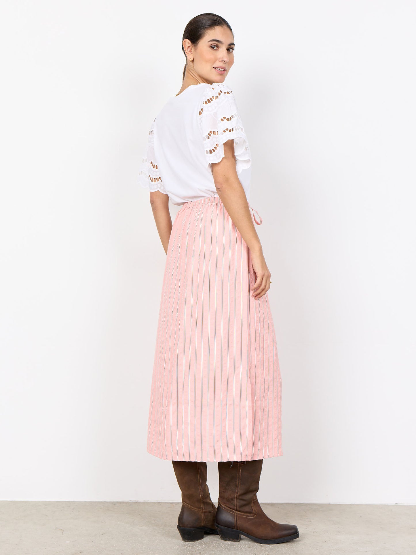 T-shirt donna Soyaconcept bianca a maniche corte