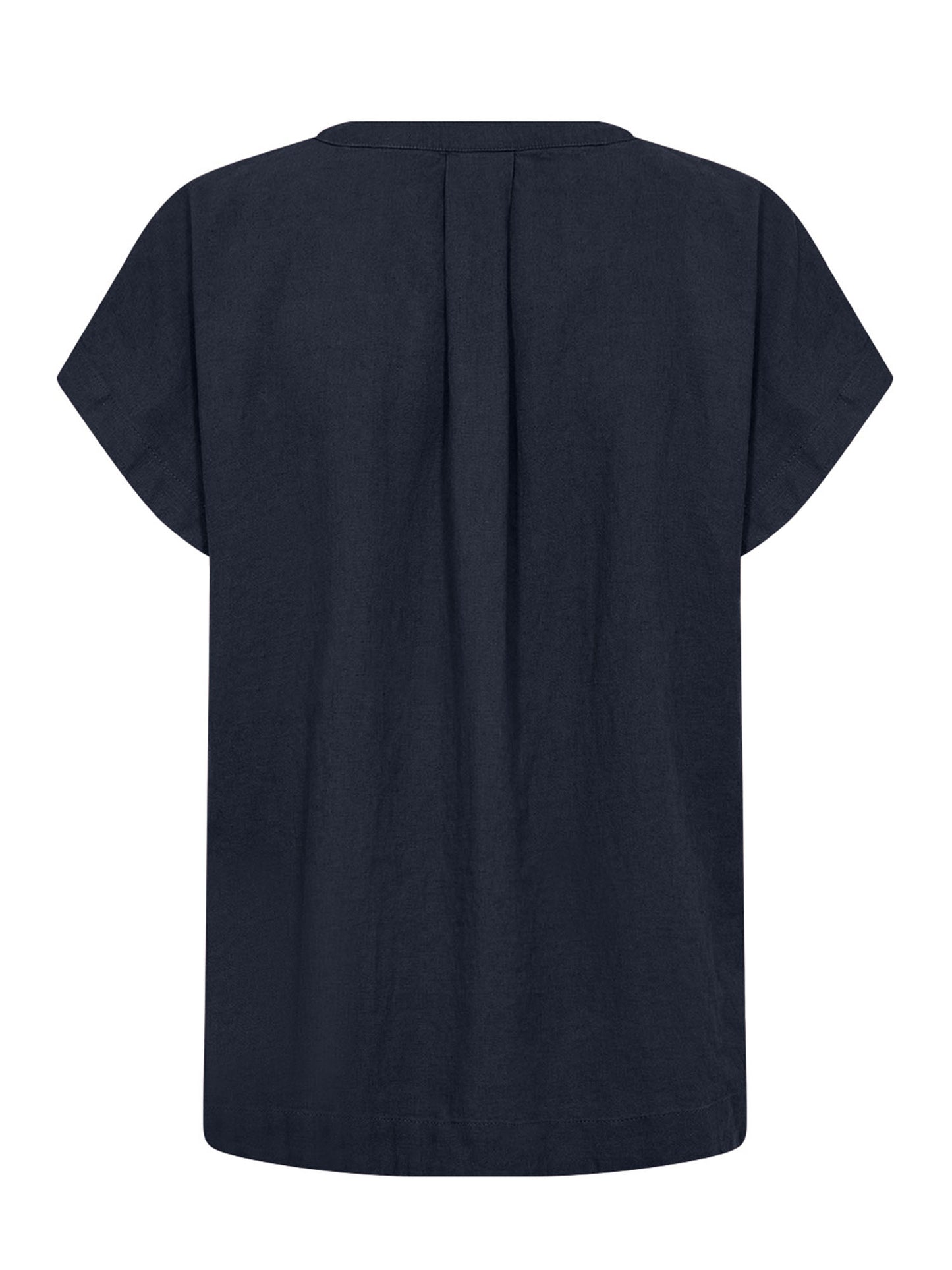Soyaconcept t-shirt da donna blu basic a maniche corte