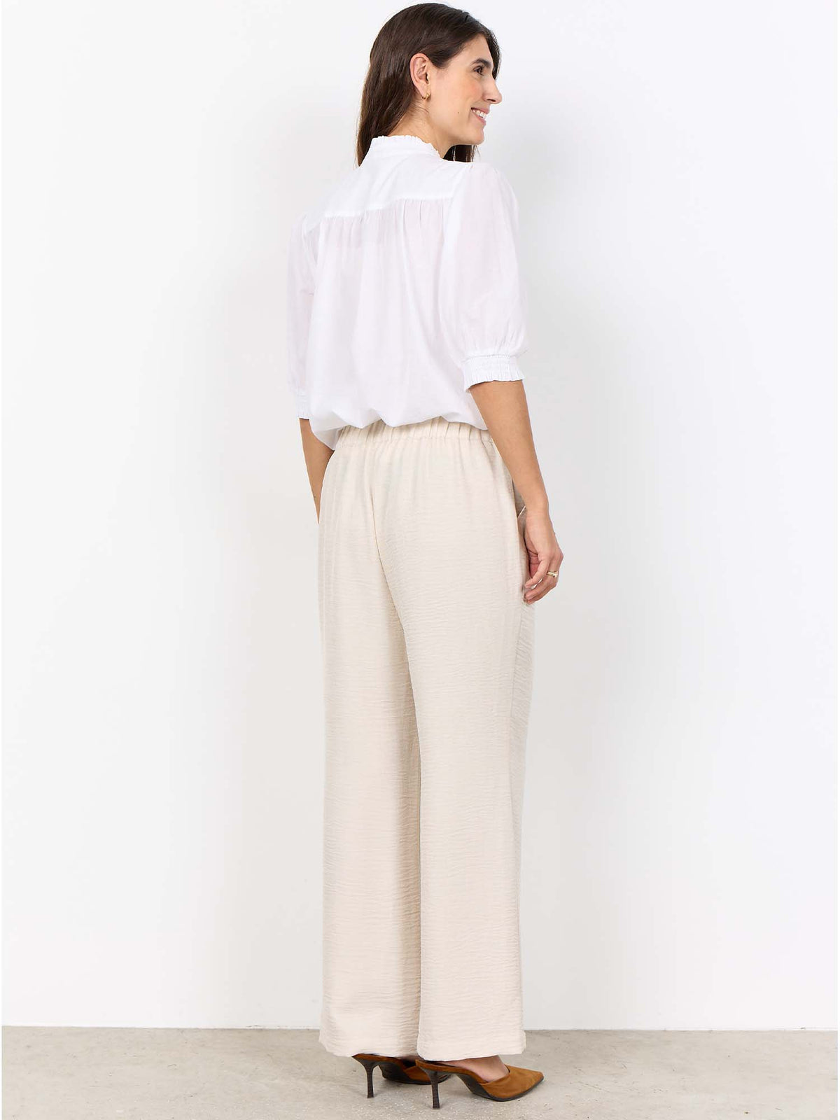 Soya concept pantalo pantalone da donna panna