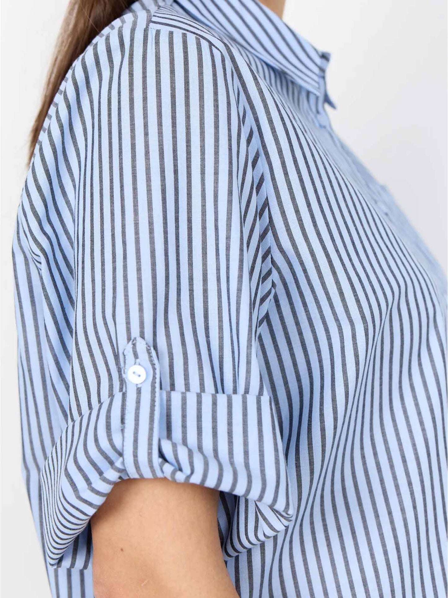 Camicia da donna azzurra Soyaconcept dal design versatile
