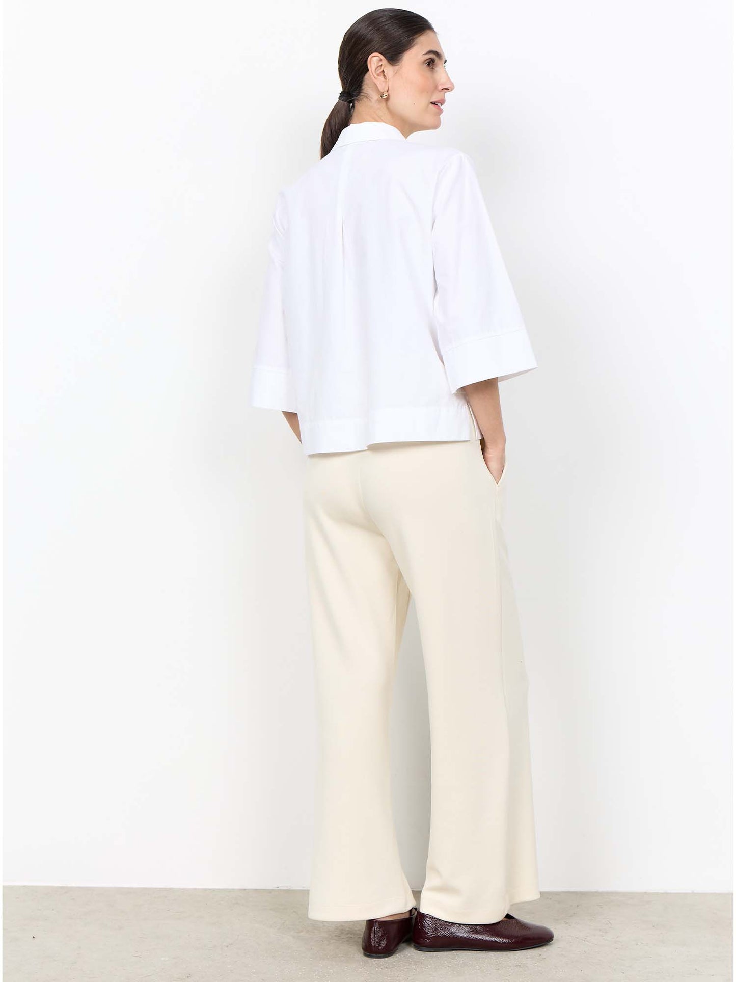 Soyaconcept Netti, camicia da donna bianca