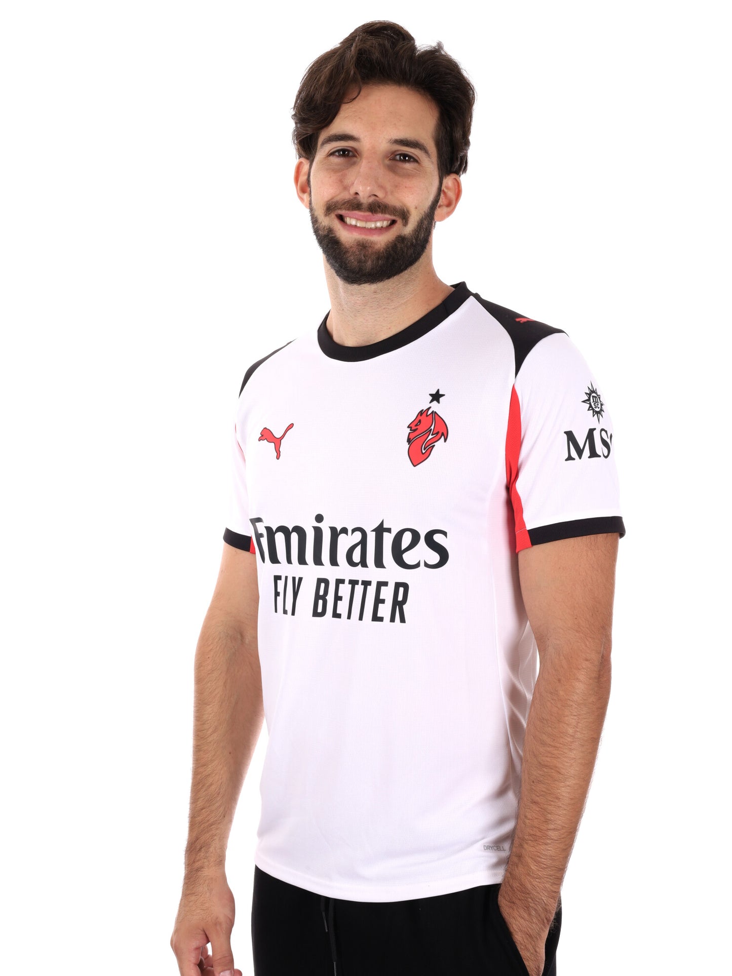 MAGLIA GARA AWAY AC MILAN 25/26 PUMA DA UOMO BIANCO
