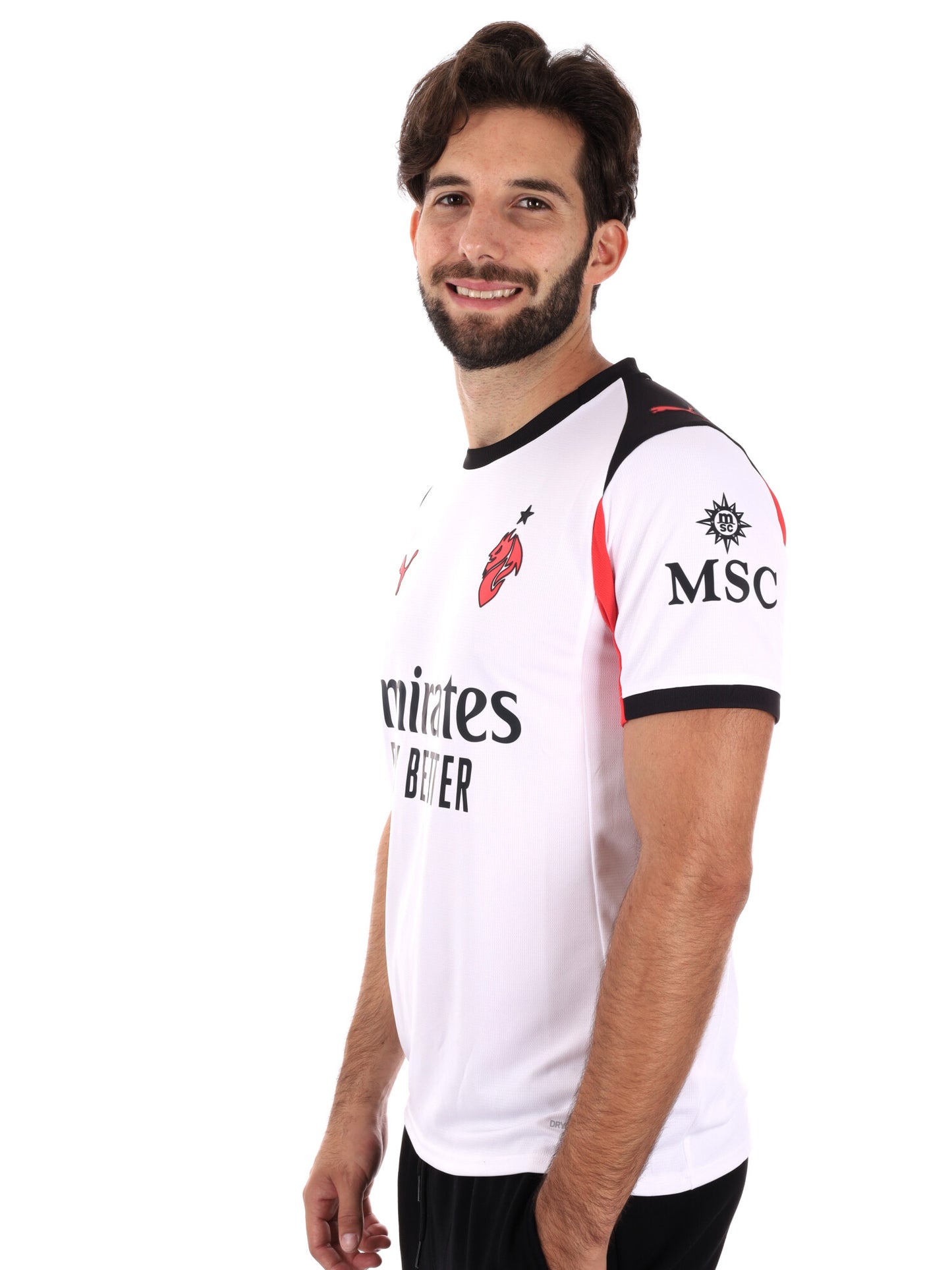 MAGLIA GARA AWAY AC MILAN 25/26 PUMA DA UOMO BIANCO