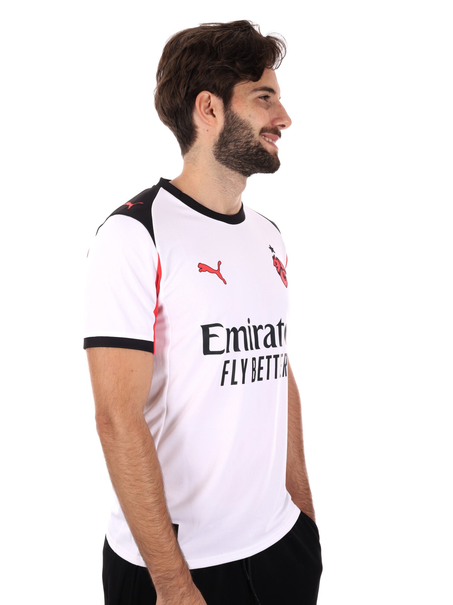 MAGLIA GARA AWAY AC MILAN 25/26 PUMA DA UOMO BIANCO