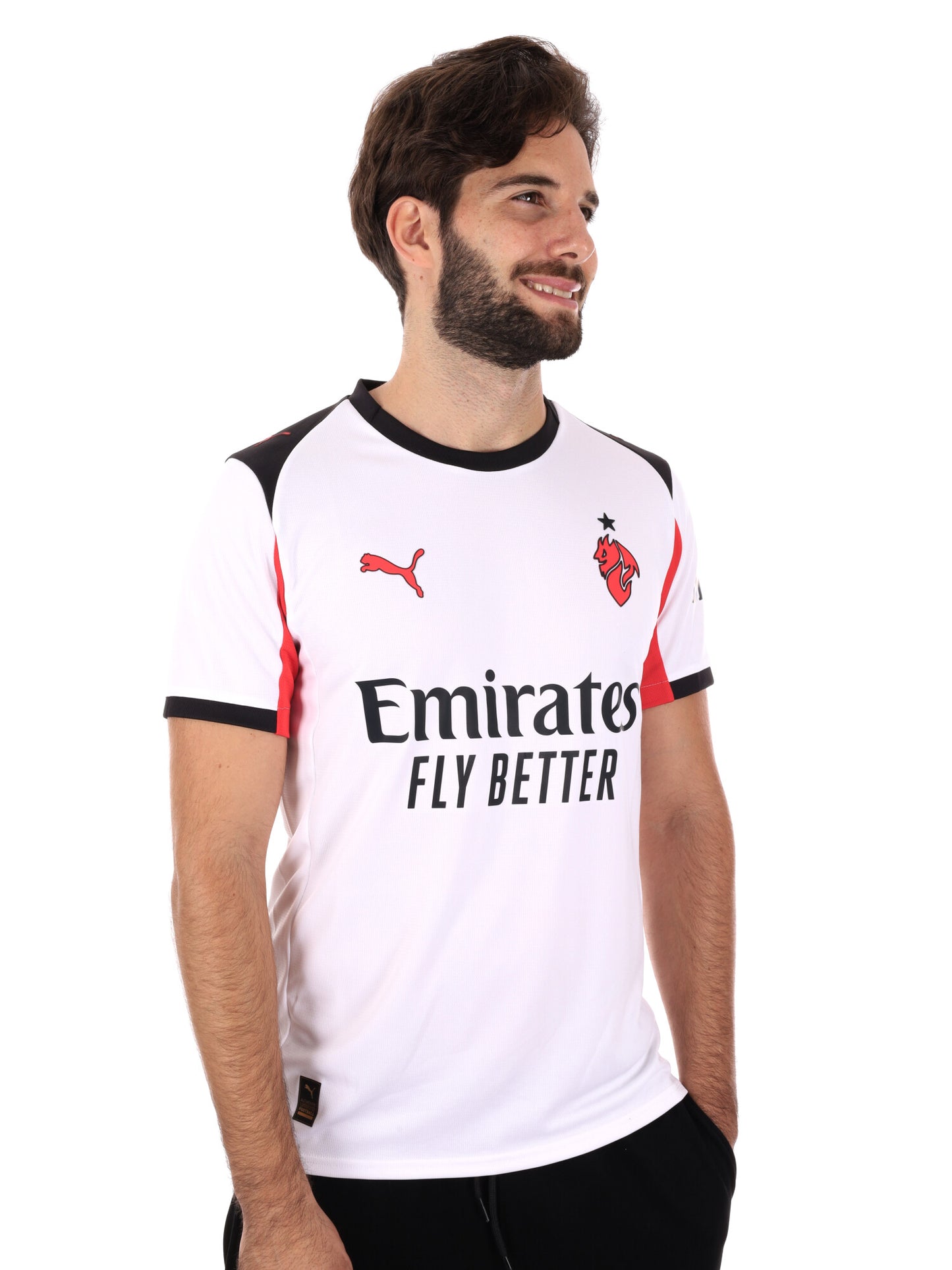 MAGLIA GARA AWAY AC MILAN 25/26 PUMA DA UOMO BIANCO