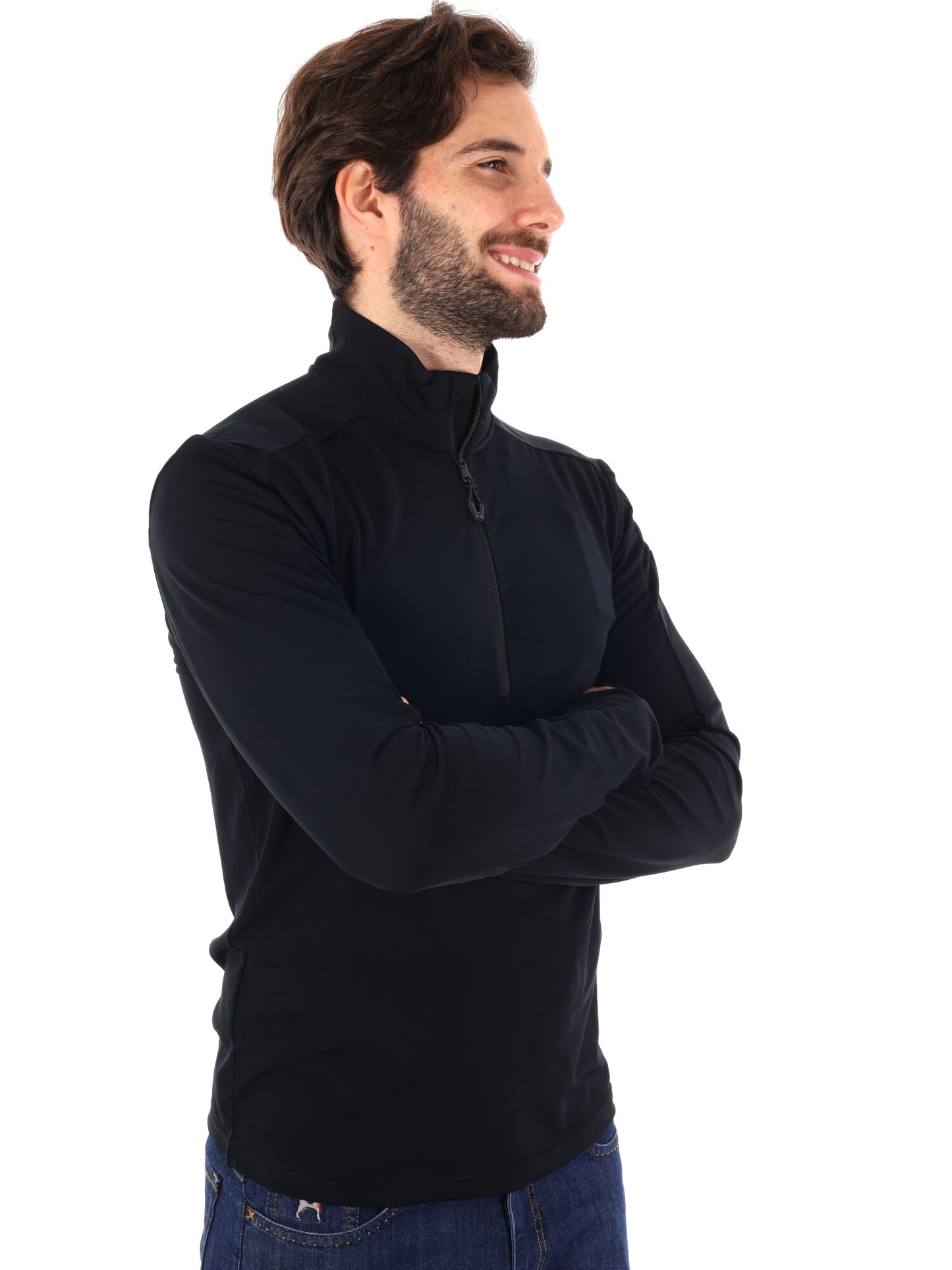 PILE KITZBUHEL POWERSTRETCH EA7 EMPORIO ARMANI DA UOMO NERO