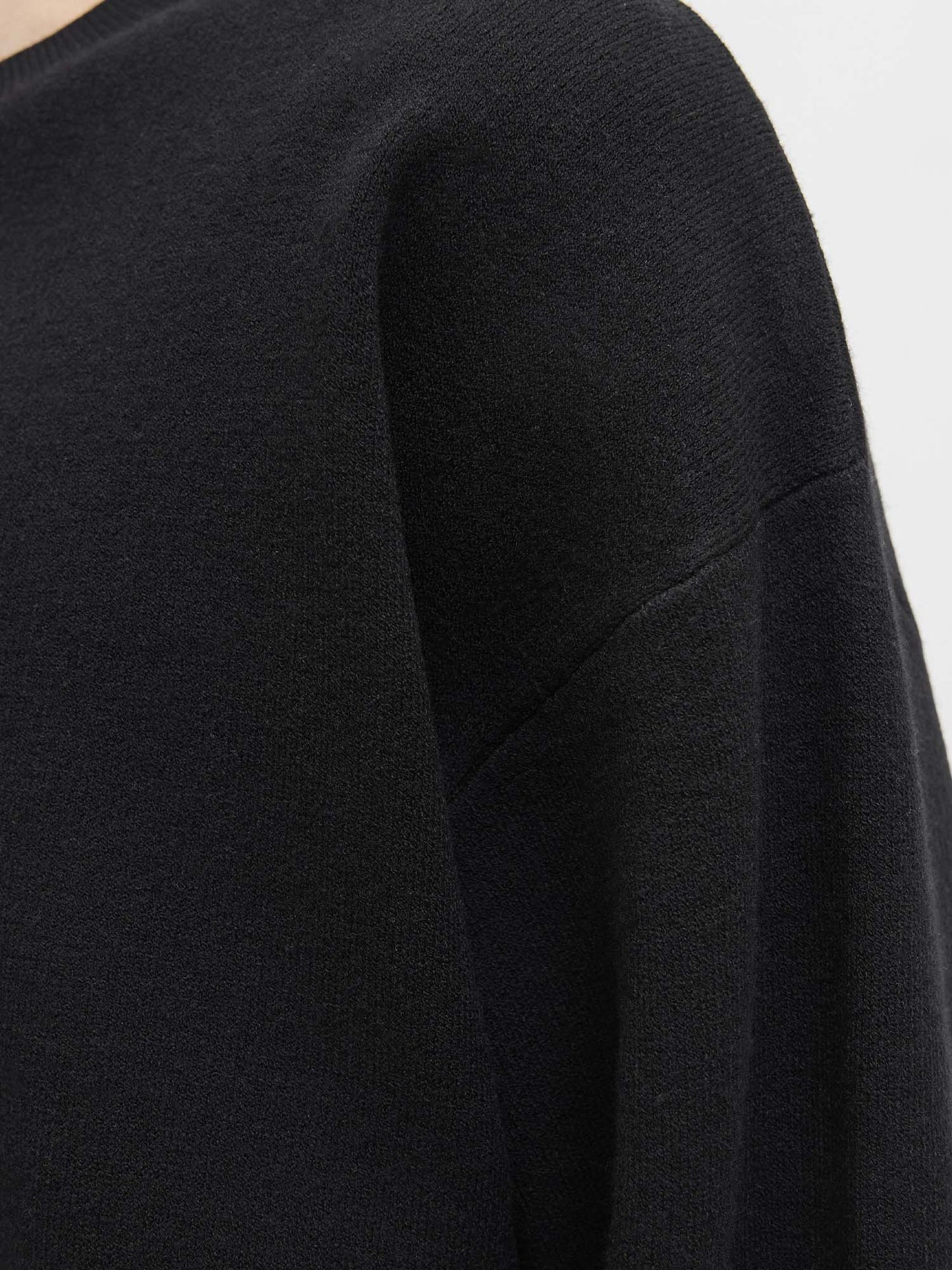 PULLOVER GIROCOLLO BLABRADFO JACK&JONES DA UOMO NERO